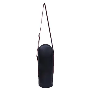 Kuber Industries Soft Leather Water Bottle Bag, Black, 2 LTR -CTKTC21259