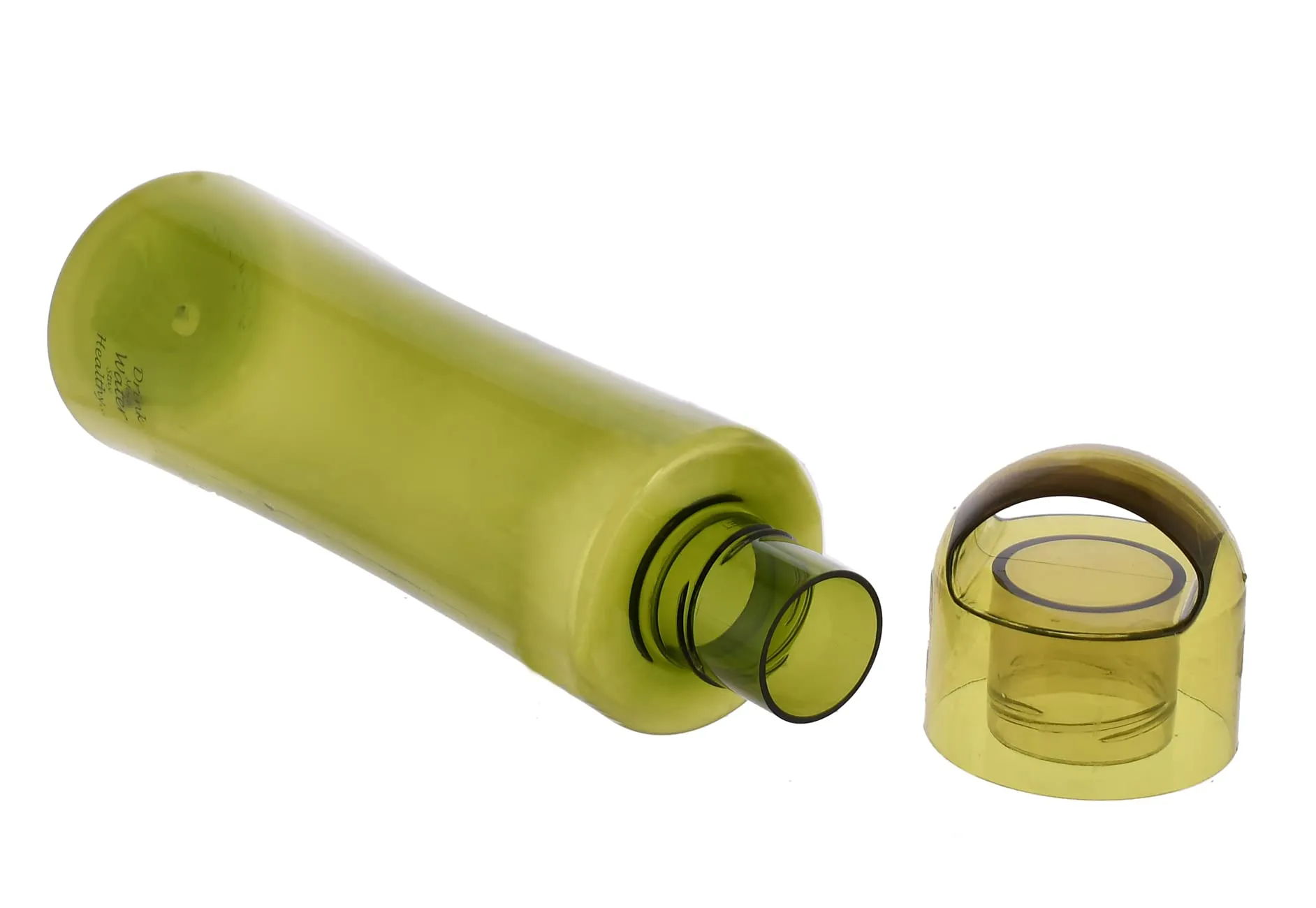 Kuber Industries Unbreakable BPA & Leak Free Plastic Water Bottle-1 Litre, Pack of 2 (Green)