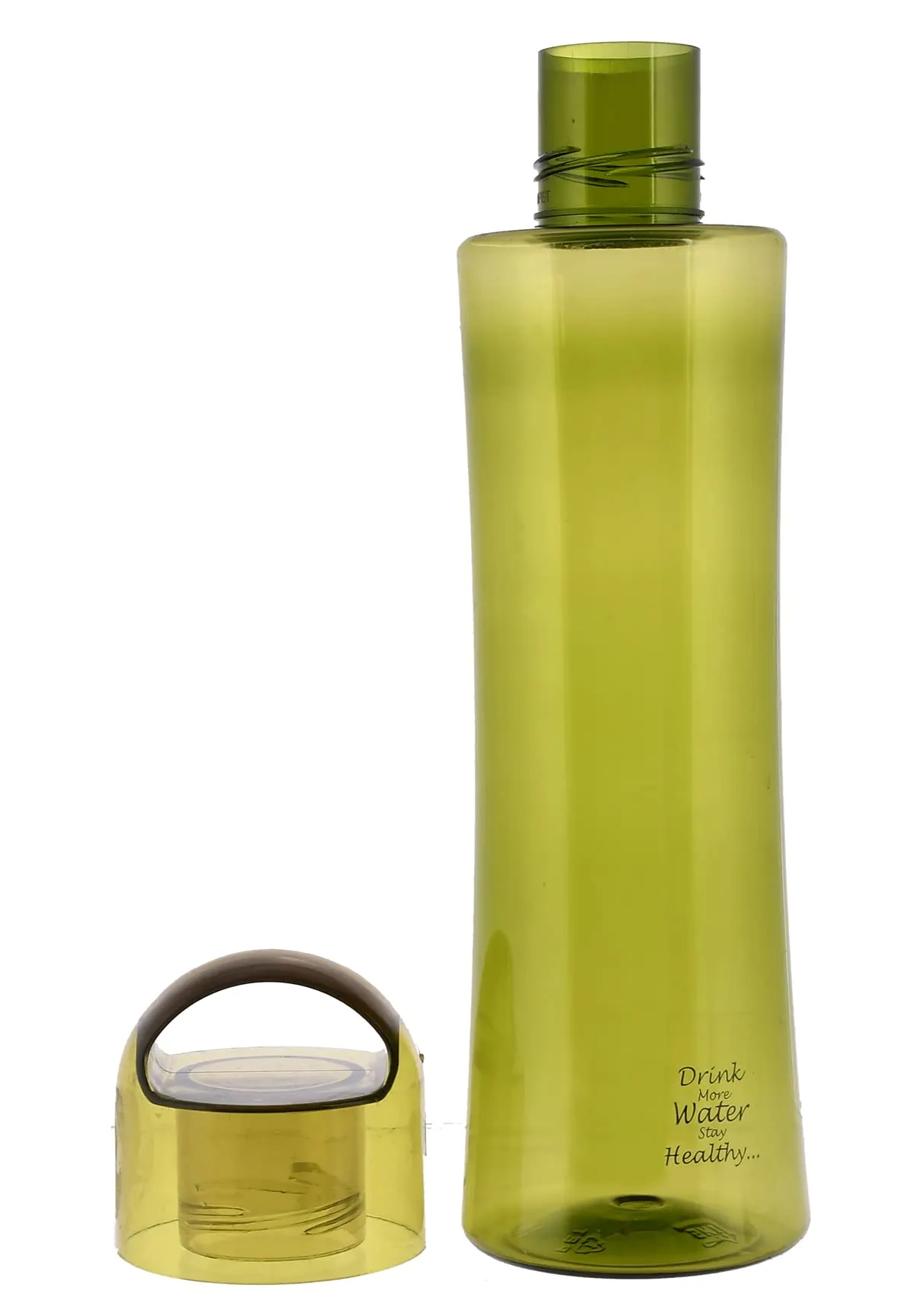 Kuber Industries Unbreakable BPA & Leak Free Plastic Water Bottle-1 Litre, Pack of 2 (Green)