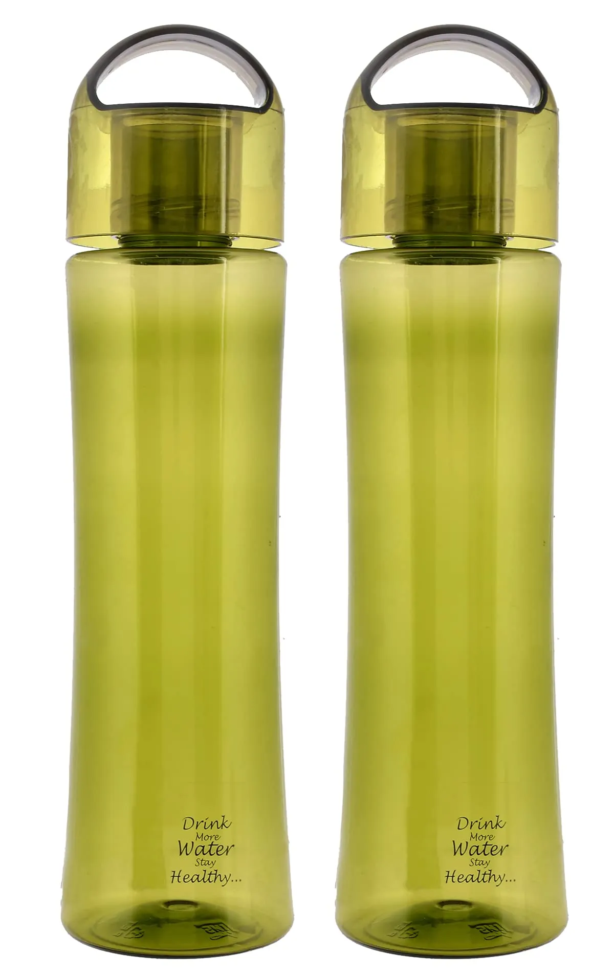 Kuber Industries Unbreakable BPA & Leak Free Plastic Water Bottle-1 Litre, Pack of 2 (Green)