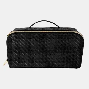 Large Beauty Bag - Herringbone Licorice