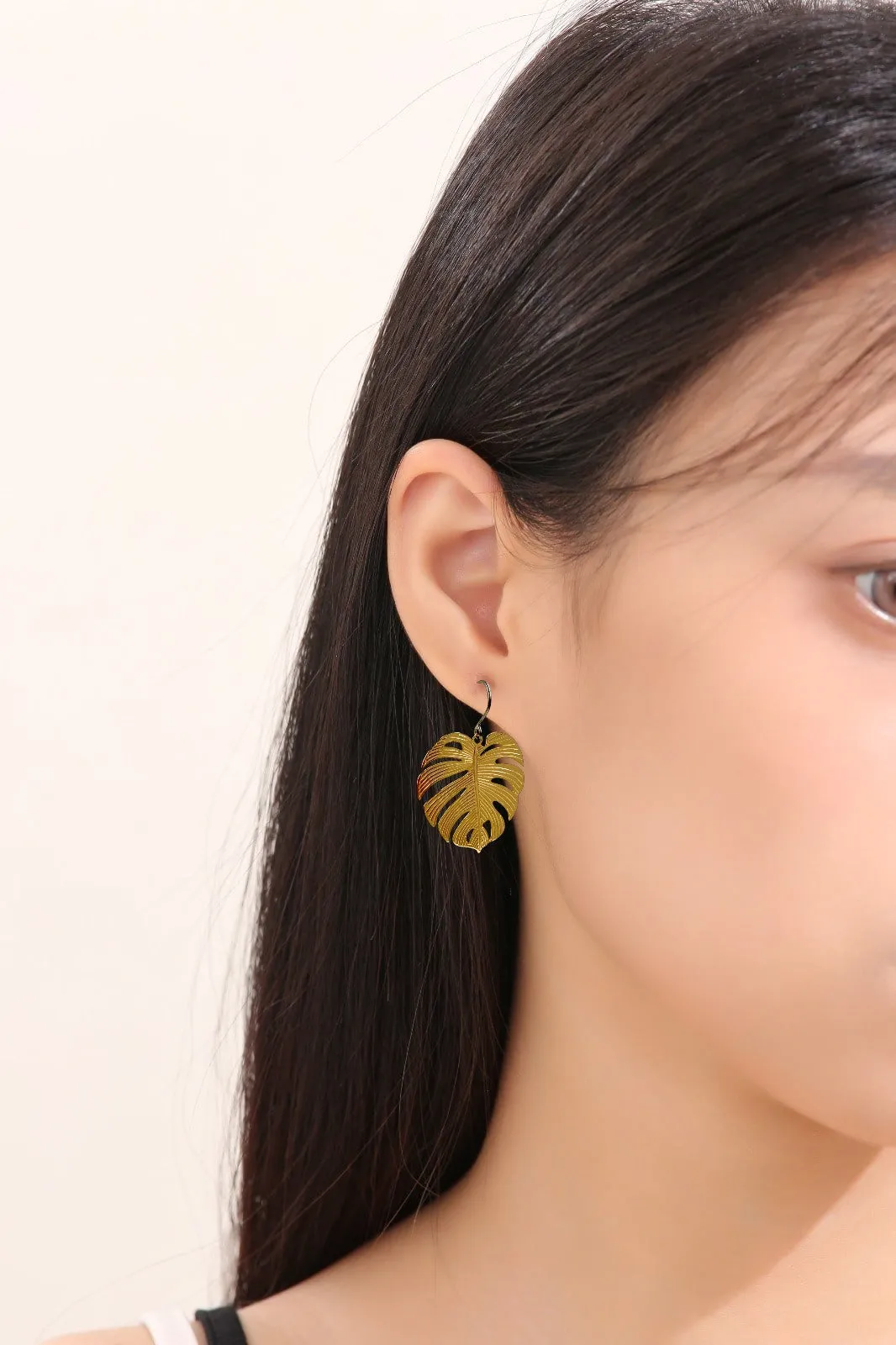 Large Leaf Earrings