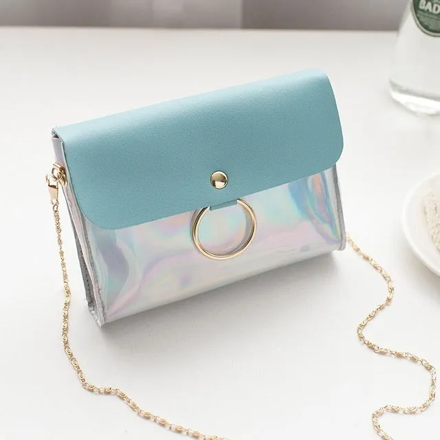 Laser Crossbody PVC Mini Chain Bag