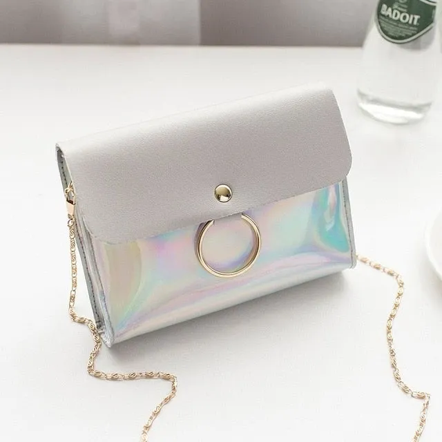 Laser Crossbody PVC Mini Chain Bag