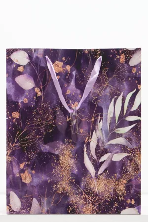 Leaves Gift Bag Purple
