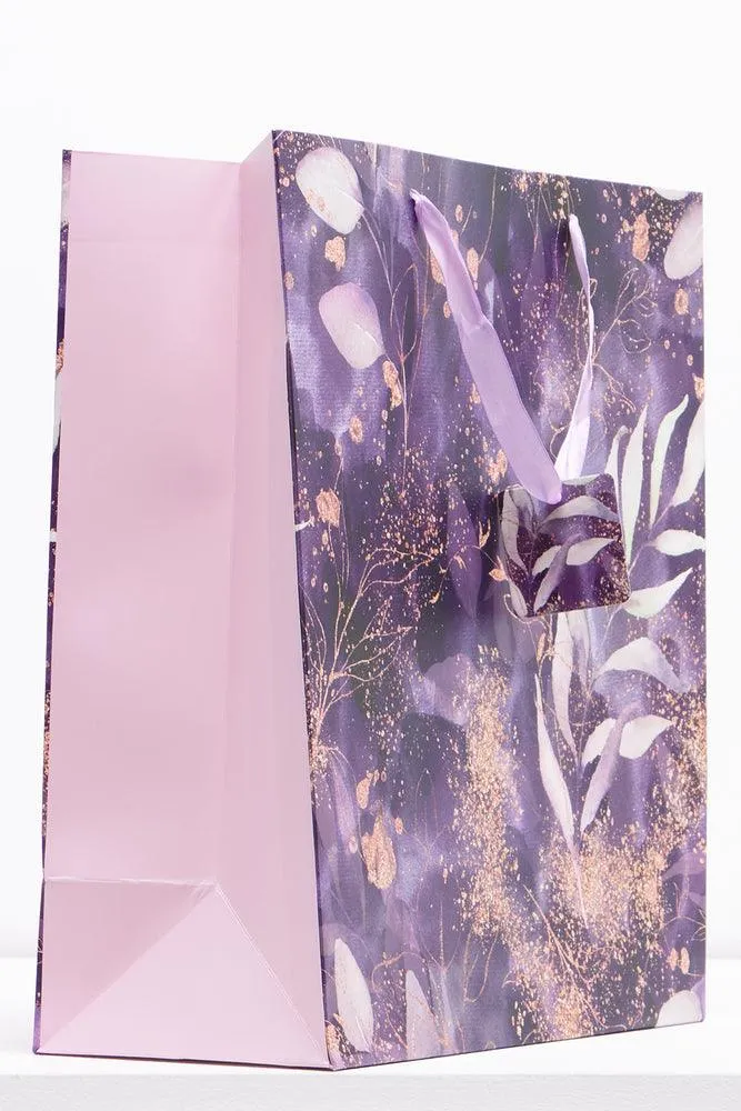 Leaves Gift Bag Purple