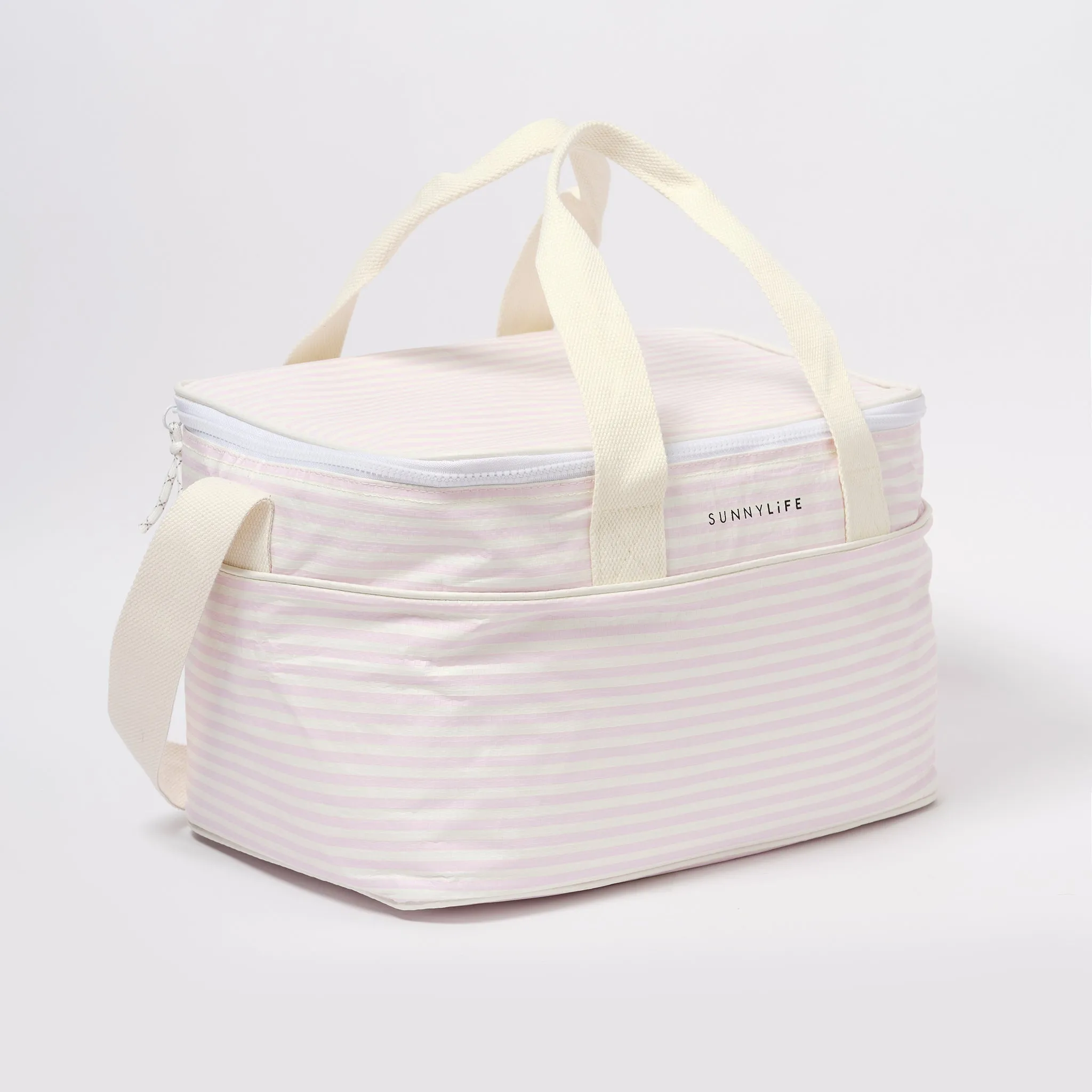 Light Cooler Bag | Lazy Days Pink Stripe