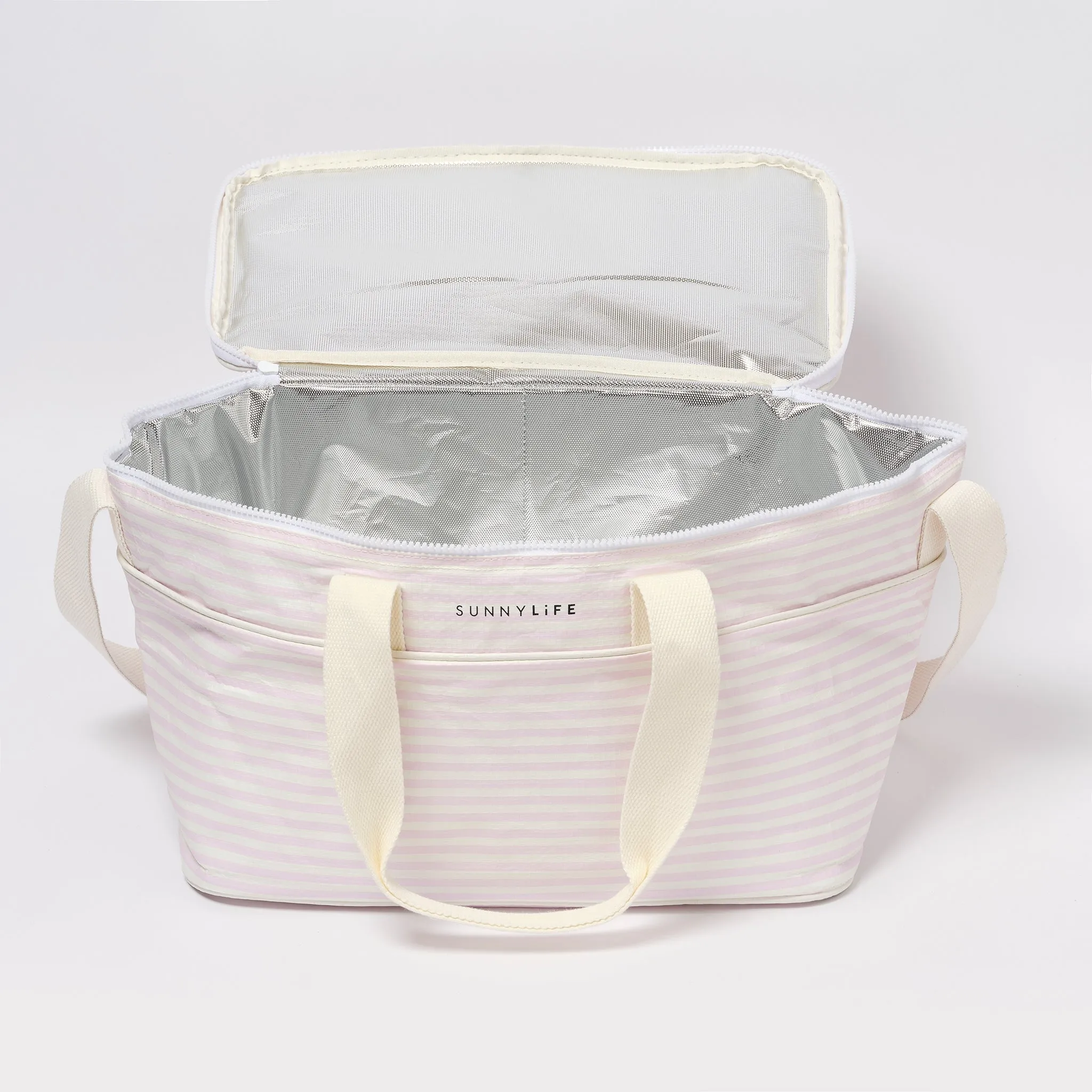 Light Cooler Bag | Lazy Days Pink Stripe