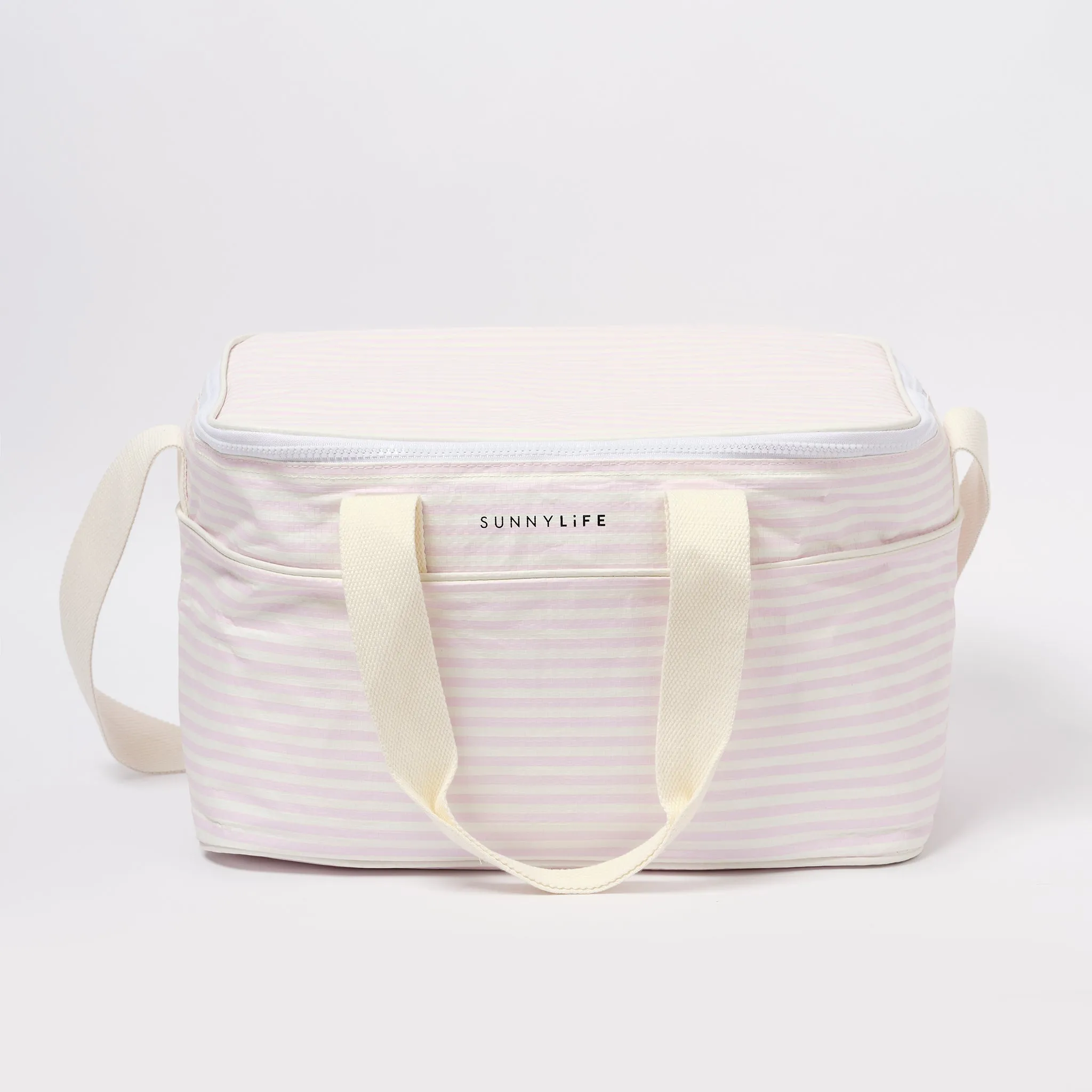 Light Cooler Bag | Lazy Days Pink Stripe