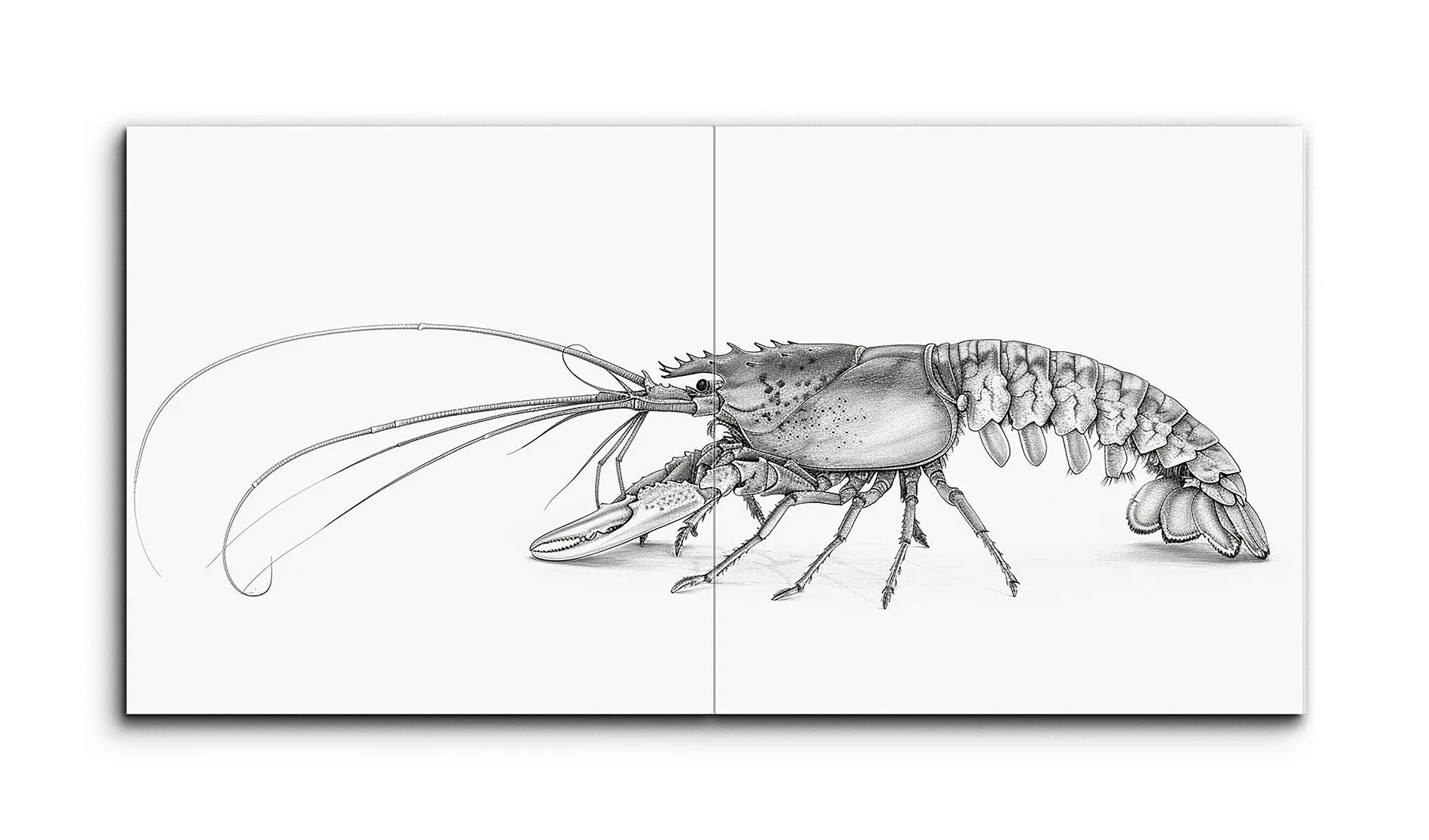Lobster Anatomy: Monochrome Masterpiece