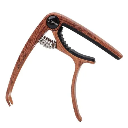 Longteam Alloy Guitar Capo, Simulated Wood Grain