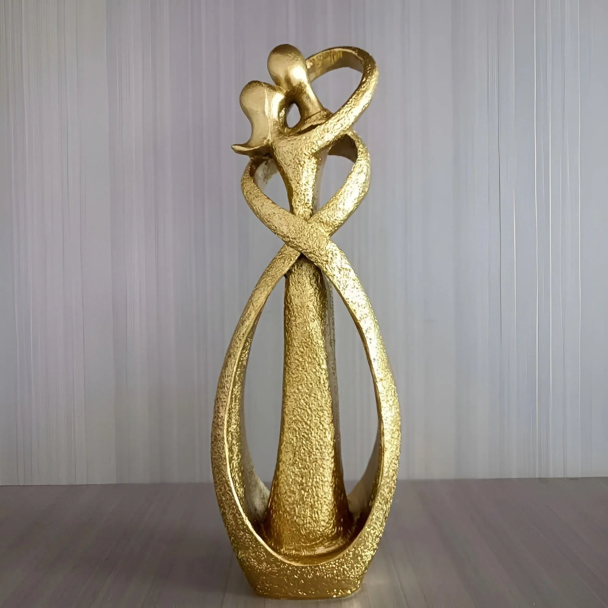 LoverBond Statue - Sandstein Abstrakte Zeitlose Liebesstatue