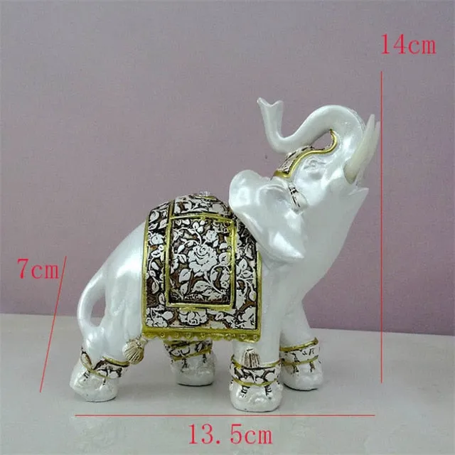 Lucky Elephant Statue In Resin For Home And Office Decoration With Feng Shui