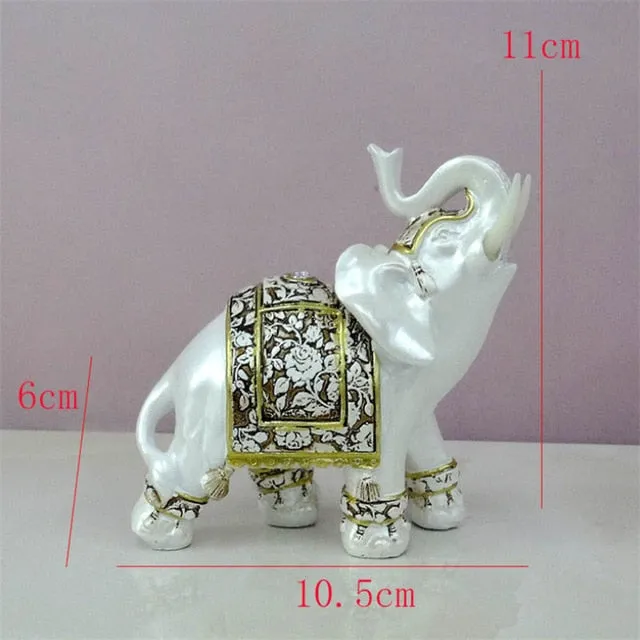 Lucky Elephant Statue In Resin For Home And Office Decoration With Feng Shui