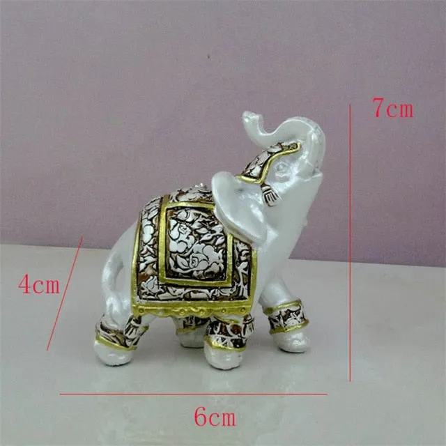 Lucky Elephant Statue In Resin For Home And Office Decoration With Feng Shui