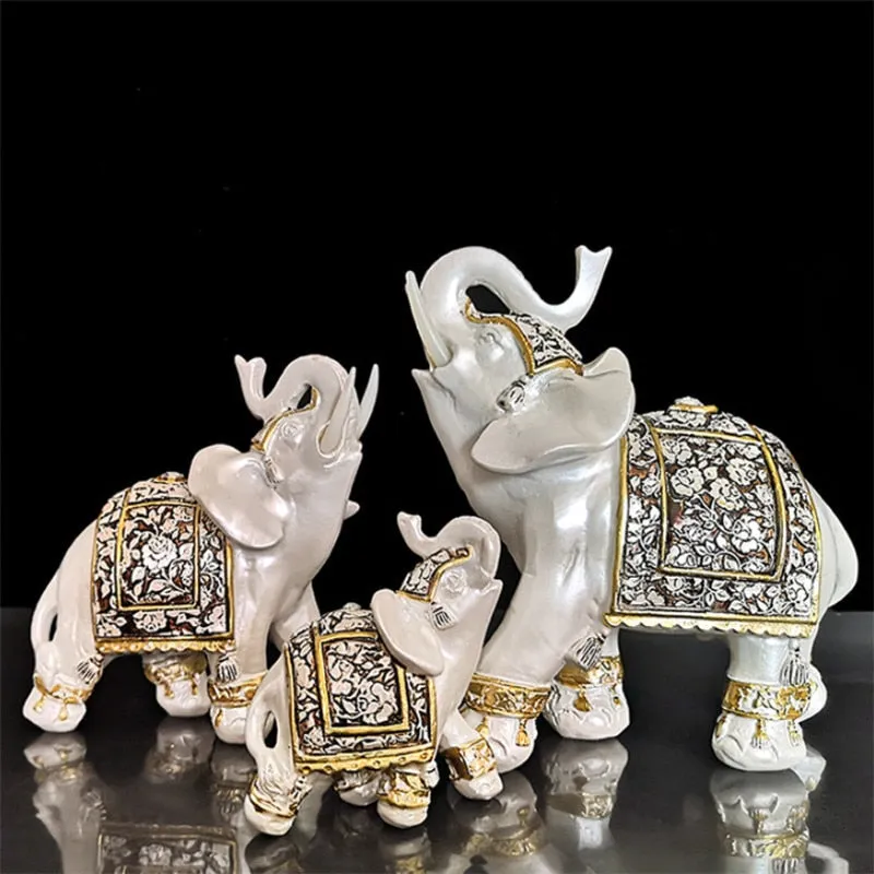 Lucky Elephant Statue In Resin For Home And Office Decoration With Feng Shui