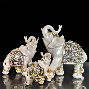Lucky Elephant Statue In Resin For Home And Office Decoration With Feng Shui