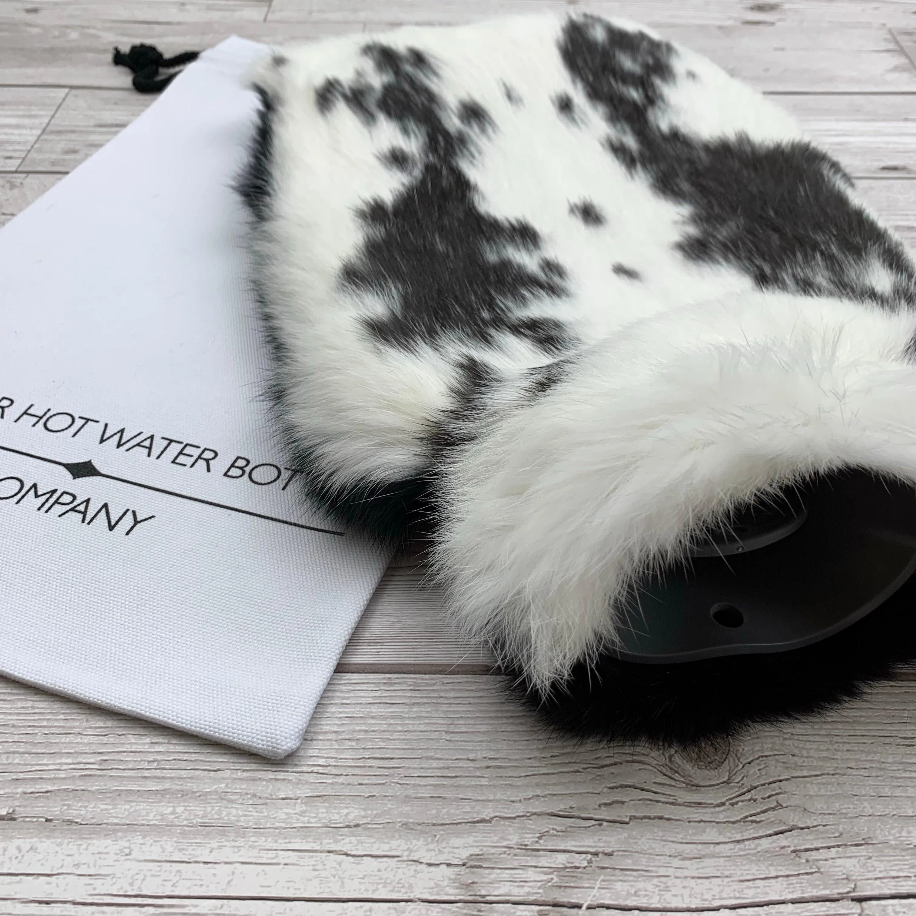 Luxury Rabbit Fur Hot Water Bottle | Soft fur meets gentle heat, creating a cocoon of comfort