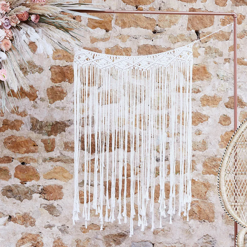Macrame Backdrop - Cream