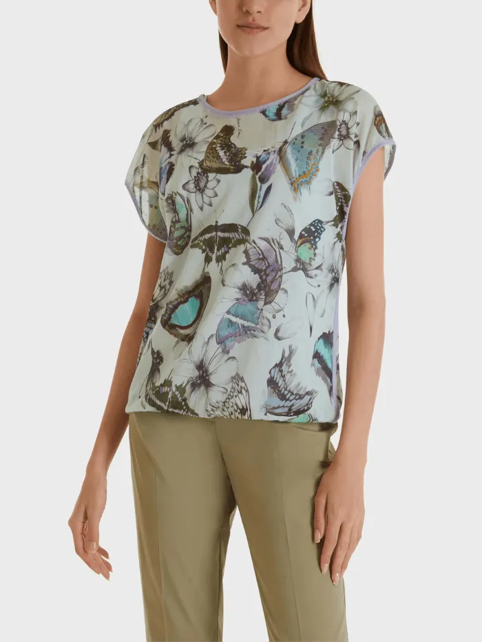 Marc Cain Collections Butterfly Print Top SC 41.40 M48 COL 302