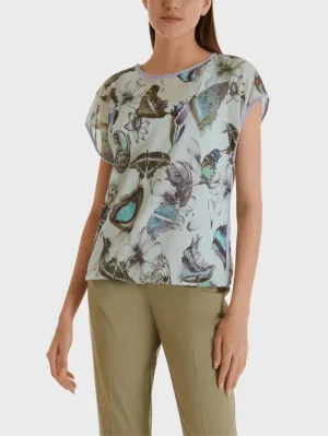 Marc Cain Collections Butterfly Print Top SC 41.40 M48 COL 302