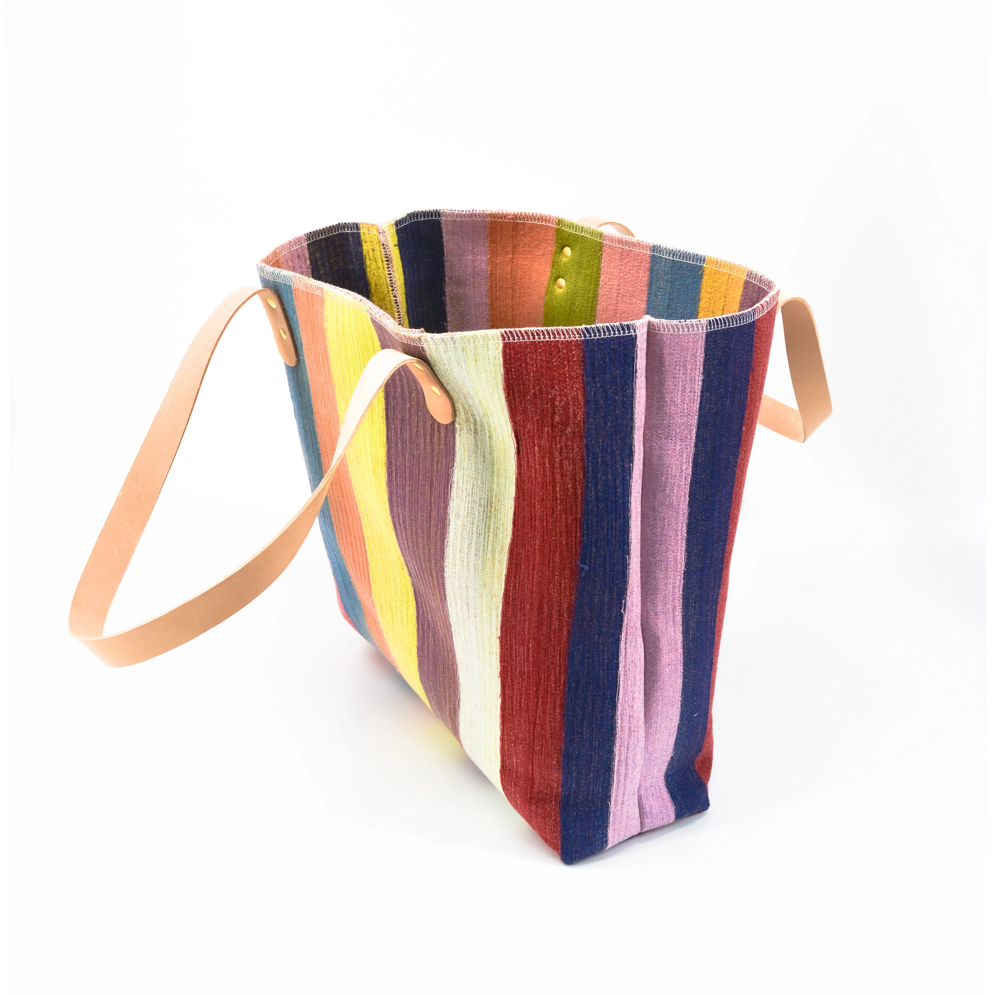 Marley’s Everything Tote: Scrap Felt - Earthy Rainbow
