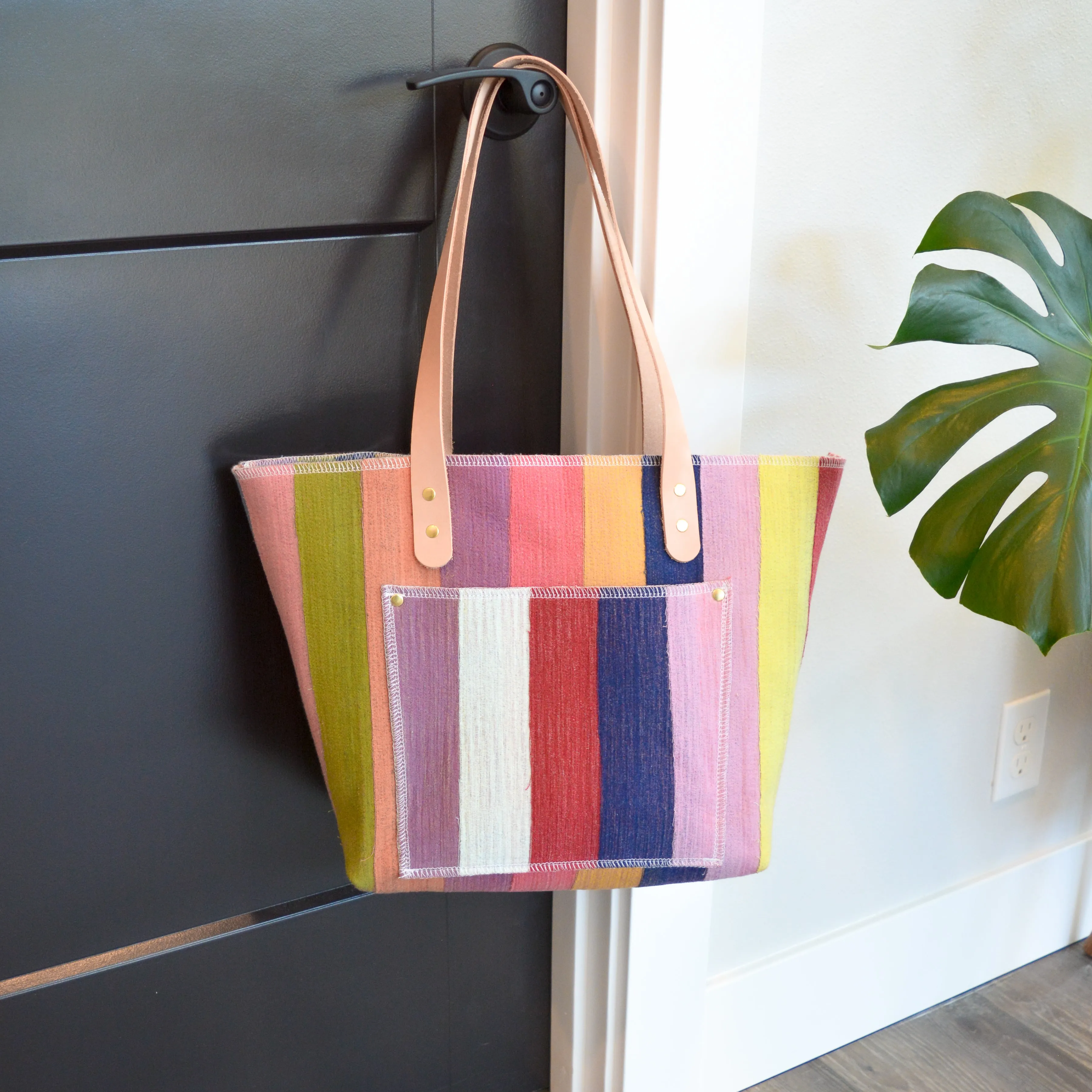 Marley’s Everything Tote: Scrap Felt - Earthy Rainbow