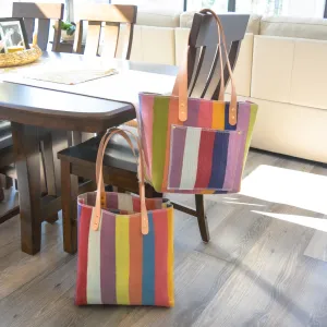 Marley’s Everything Tote: Scrap Felt - Earthy Rainbow