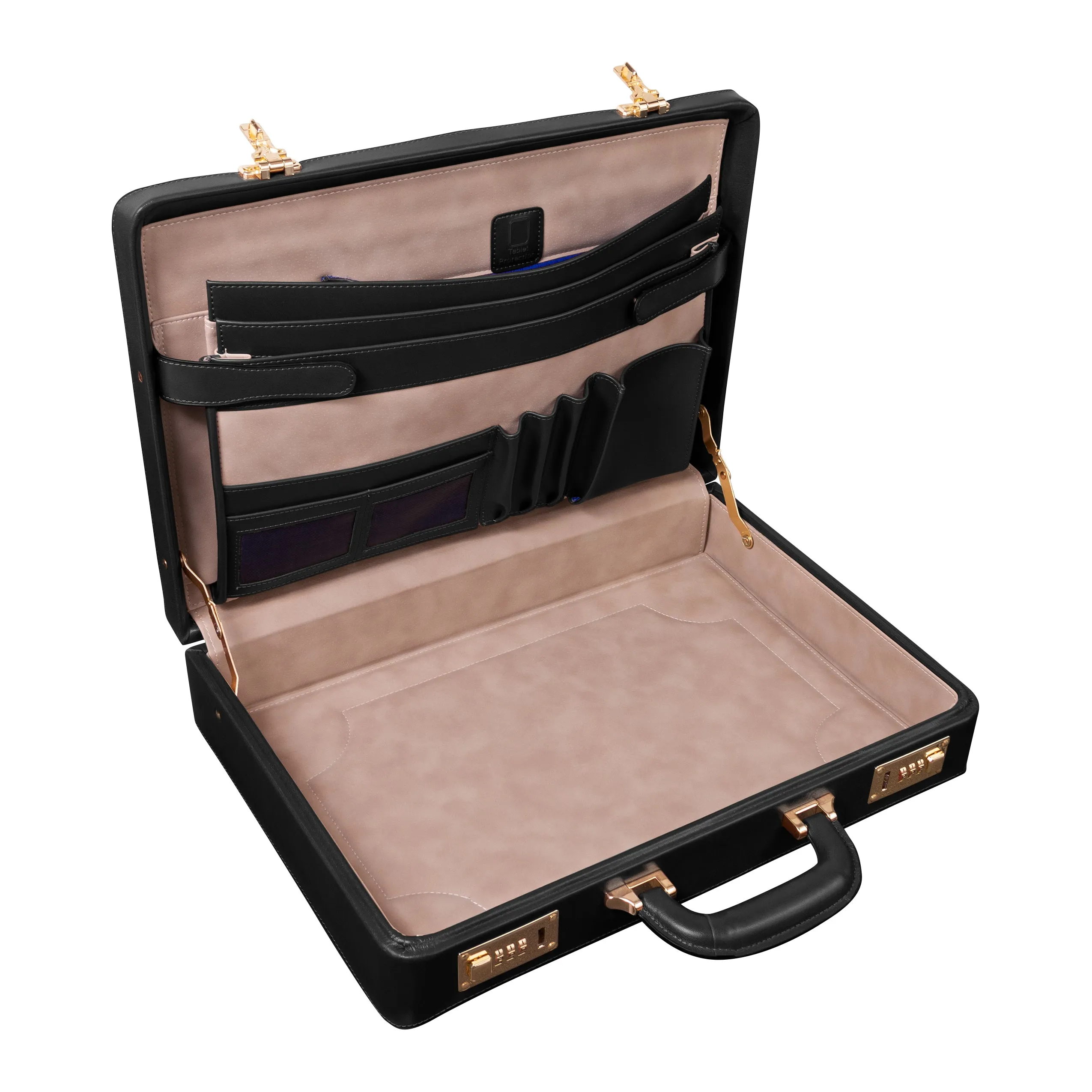 McKlein LAWSON Leather 3.5" Attaché Briefcase