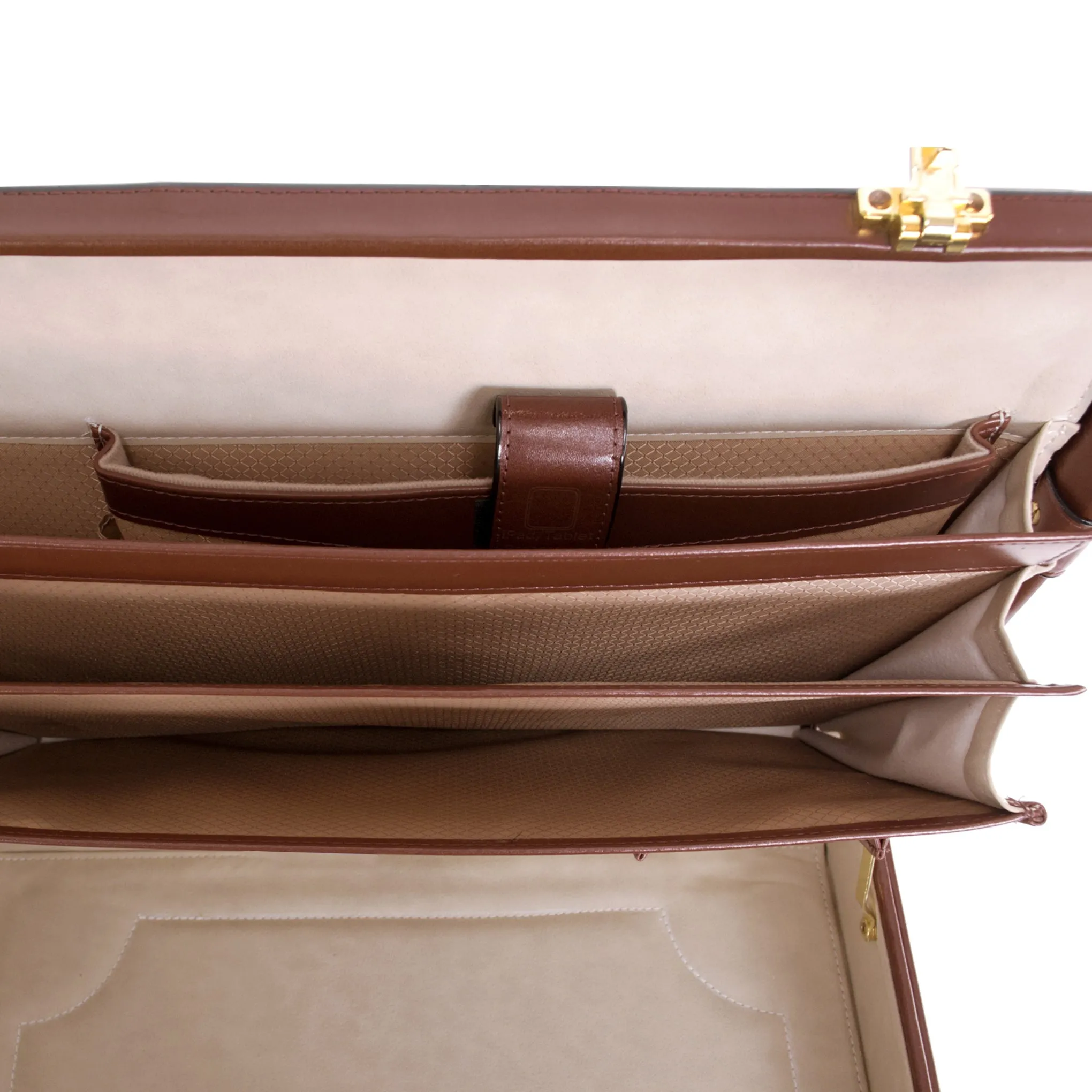 McKlein LAWSON Leather 3.5" Attaché Briefcase