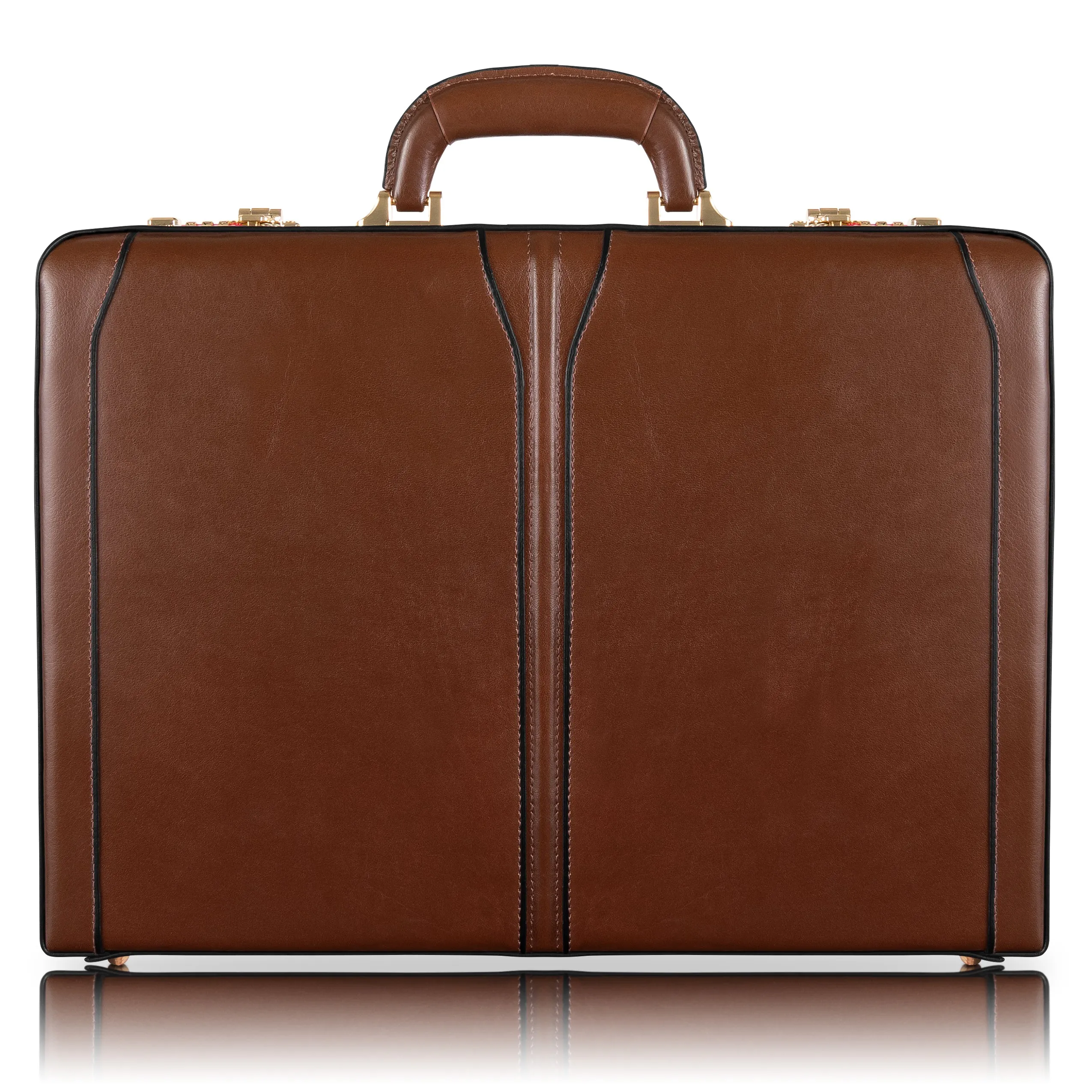McKlein LAWSON Leather 3.5" Attaché Briefcase