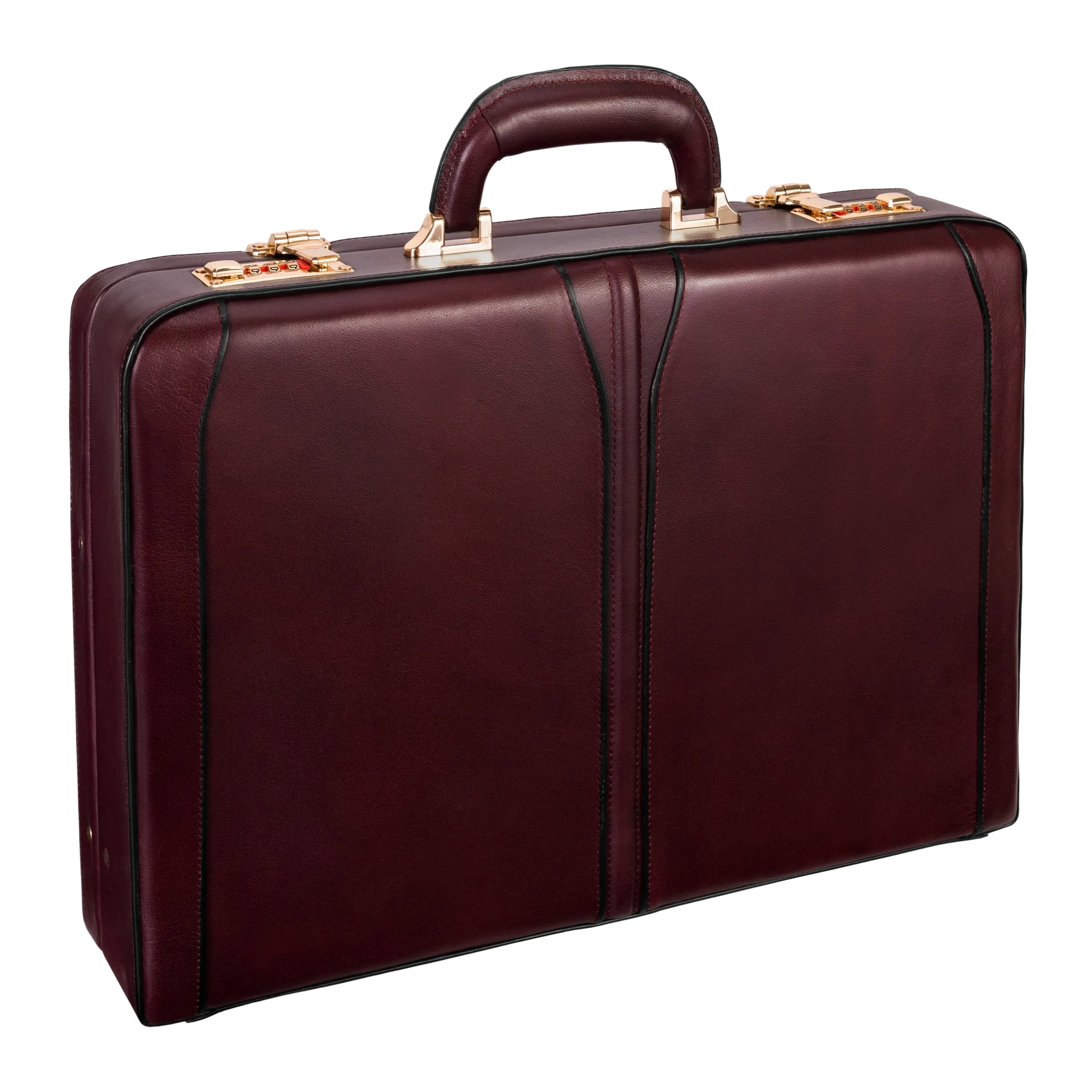 McKlein LAWSON Leather 3.5" Attaché Briefcase