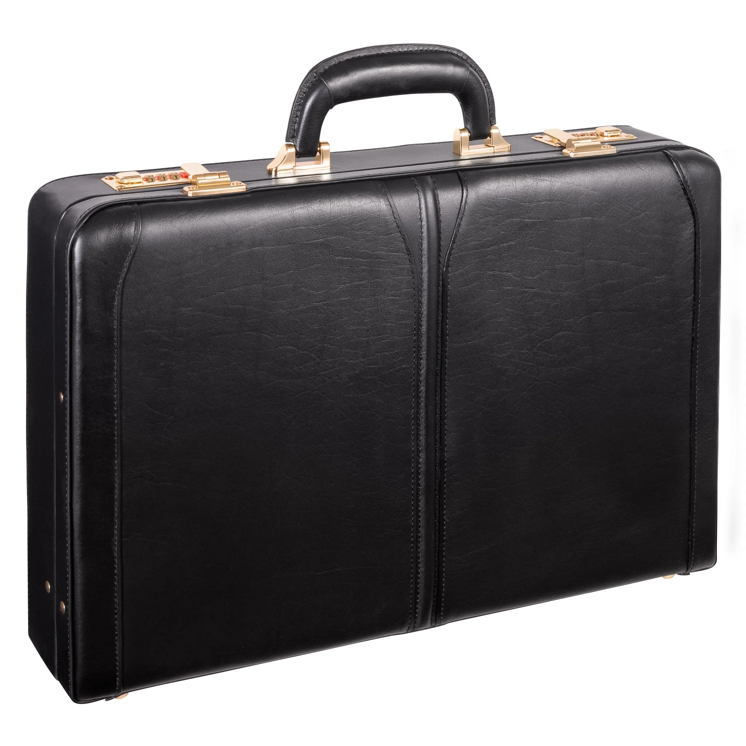 McKlein LAWSON Leather 3.5" Attaché Briefcase