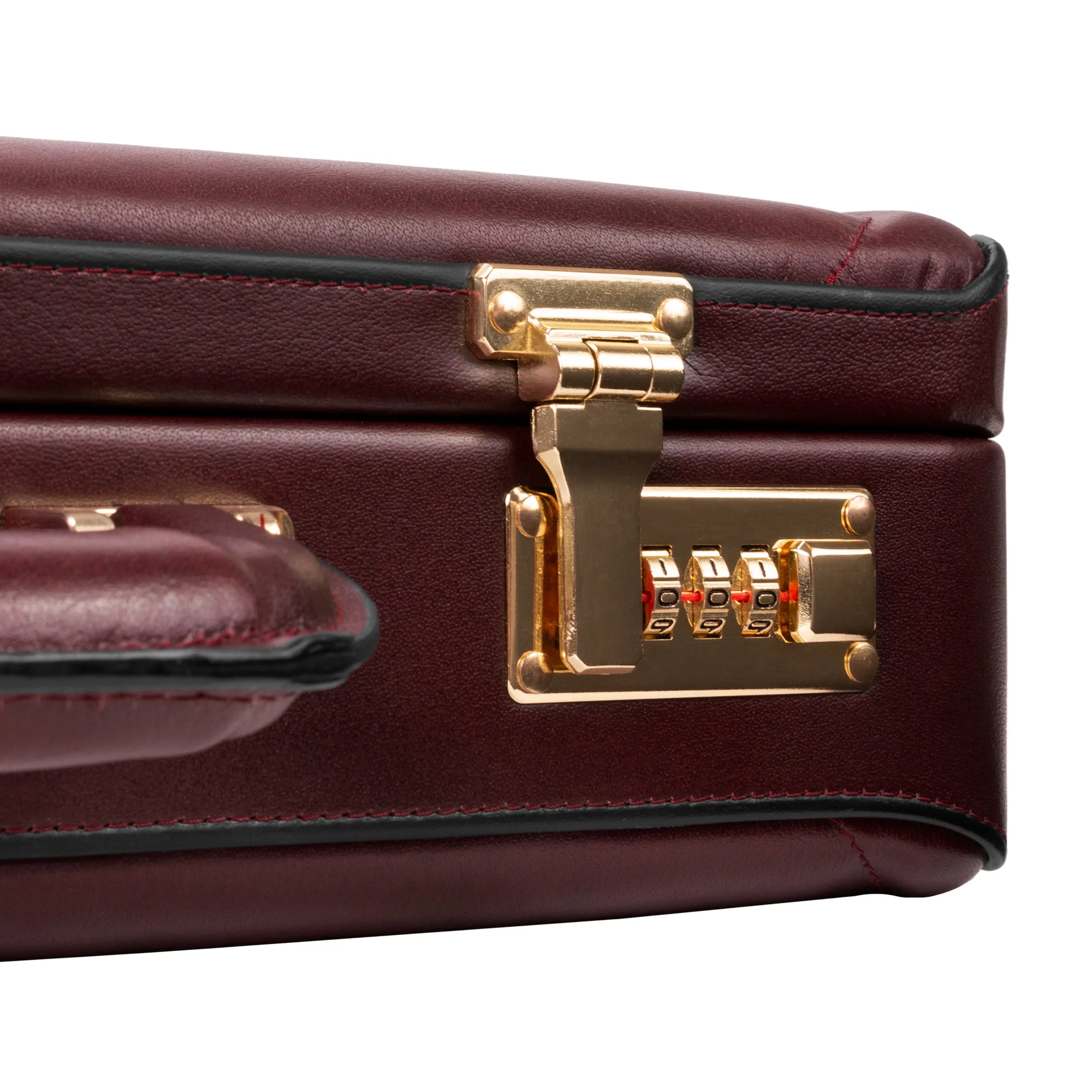 McKlein LAWSON Leather 3.5" Attaché Briefcase