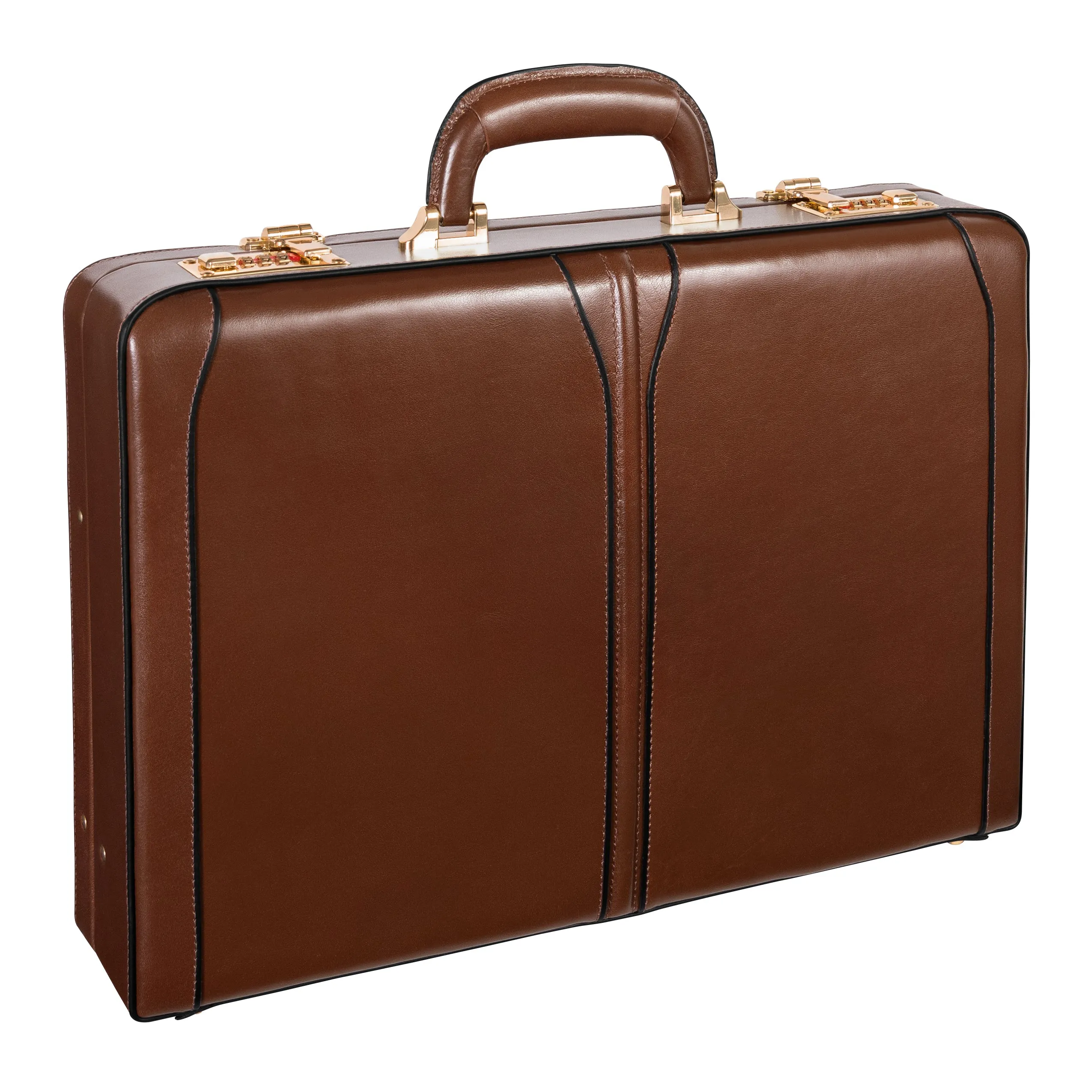 McKlein LAWSON Leather 3.5" Attaché Briefcase