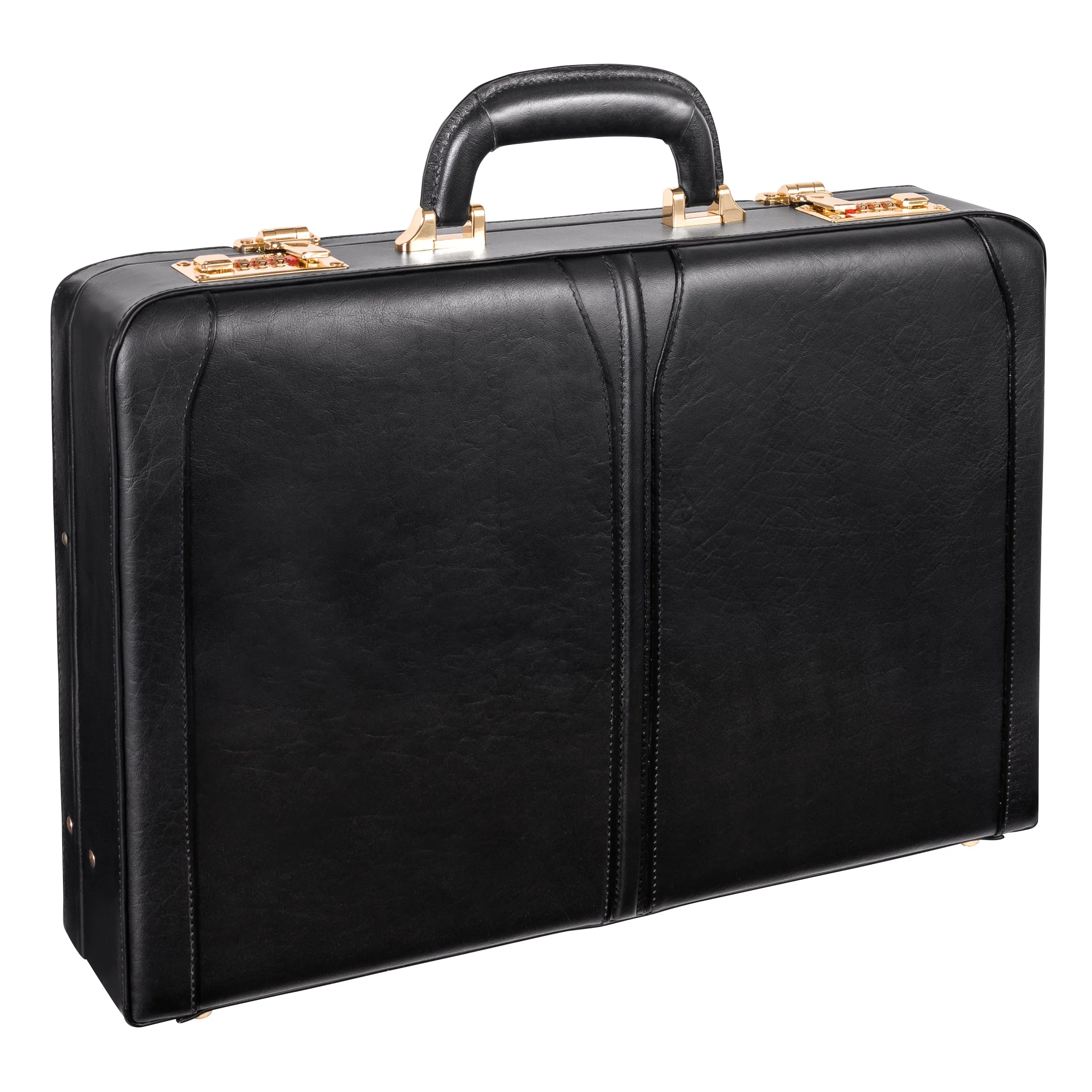 McKlein LAWSON Leather 3.5" Attaché Briefcase
