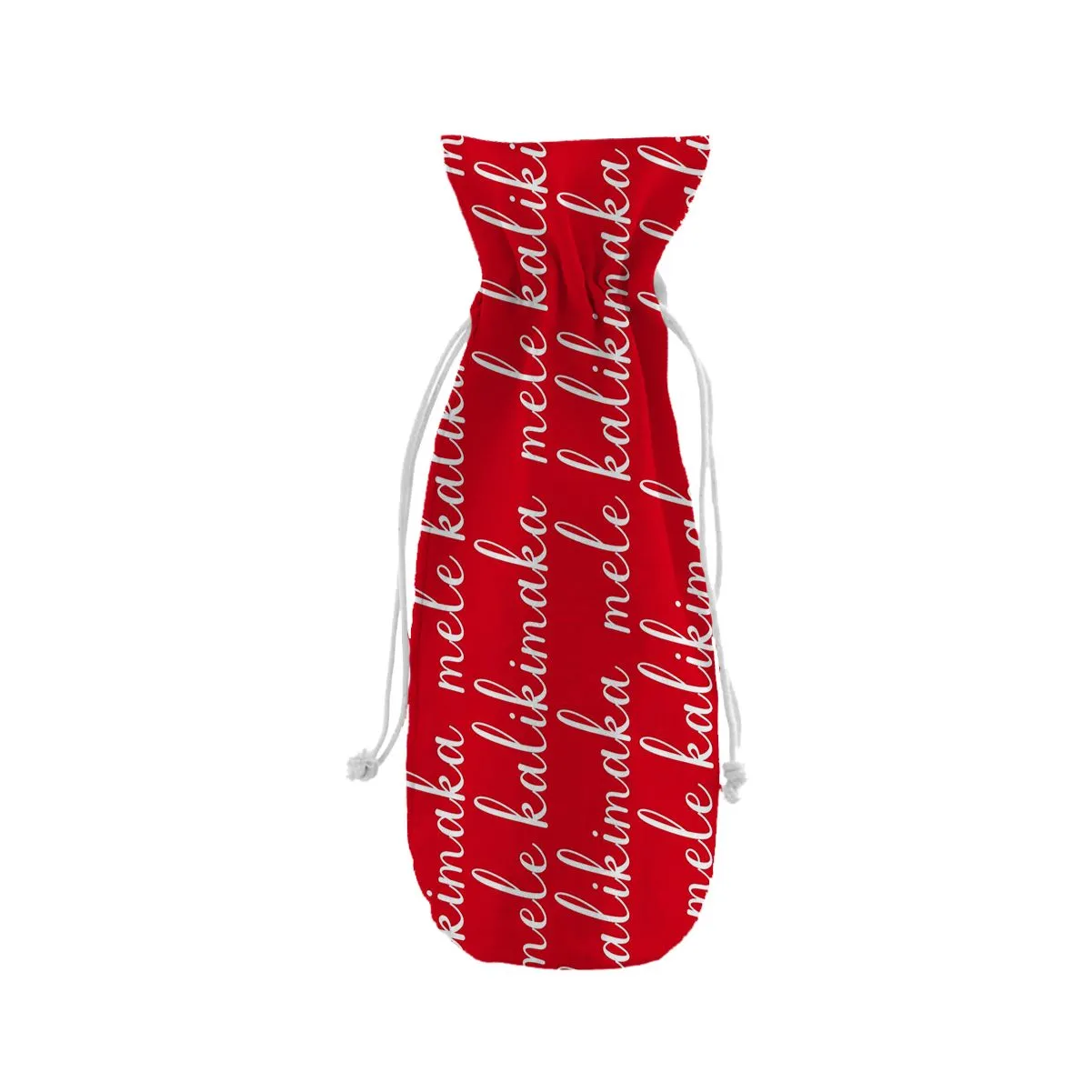 Mele Kalikimaka Script Wine Bottle Bag
