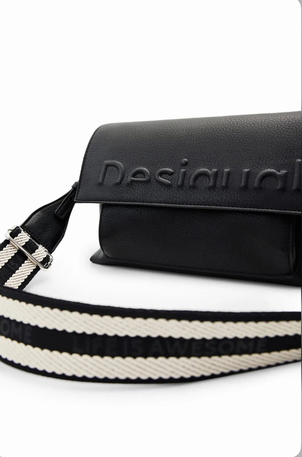 Midsize Half Logo Crossbody Bag Women