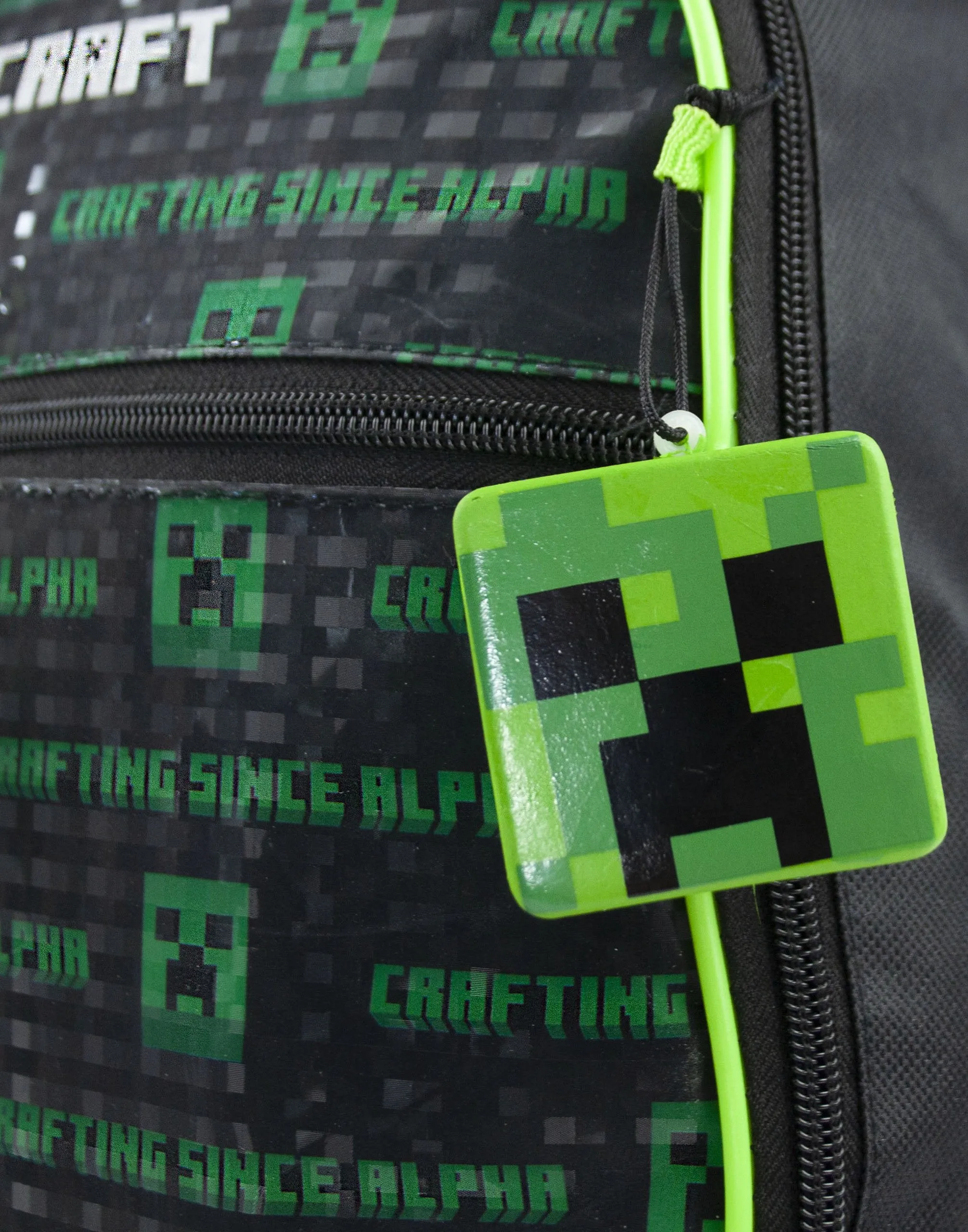 Minecraft Creeper 5 Piece Backpack Set Lunch Box Water Bottle Ice Pack Squishy
