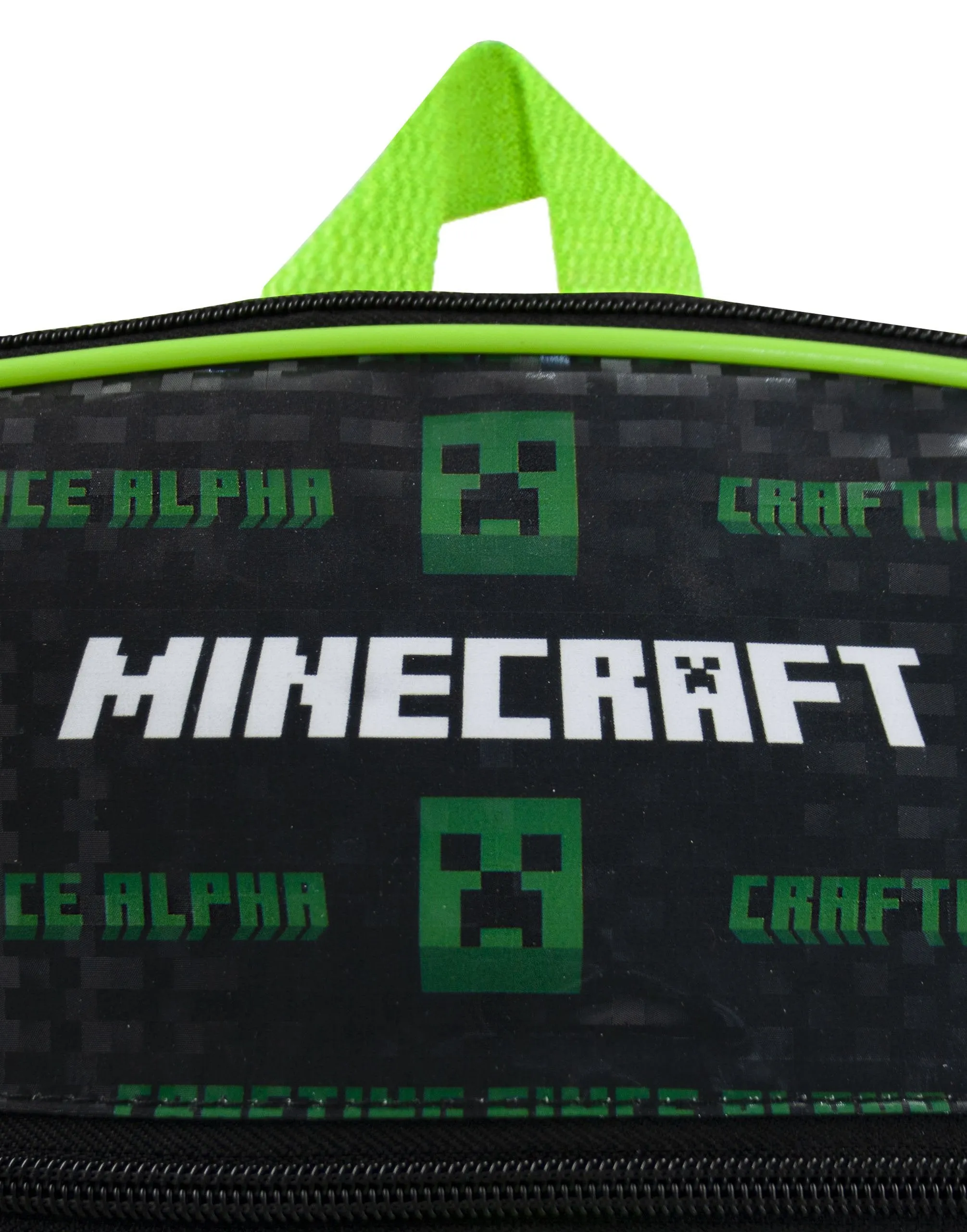 Minecraft Creeper 5 Piece Backpack Set Lunch Box Water Bottle Ice Pack Squishy