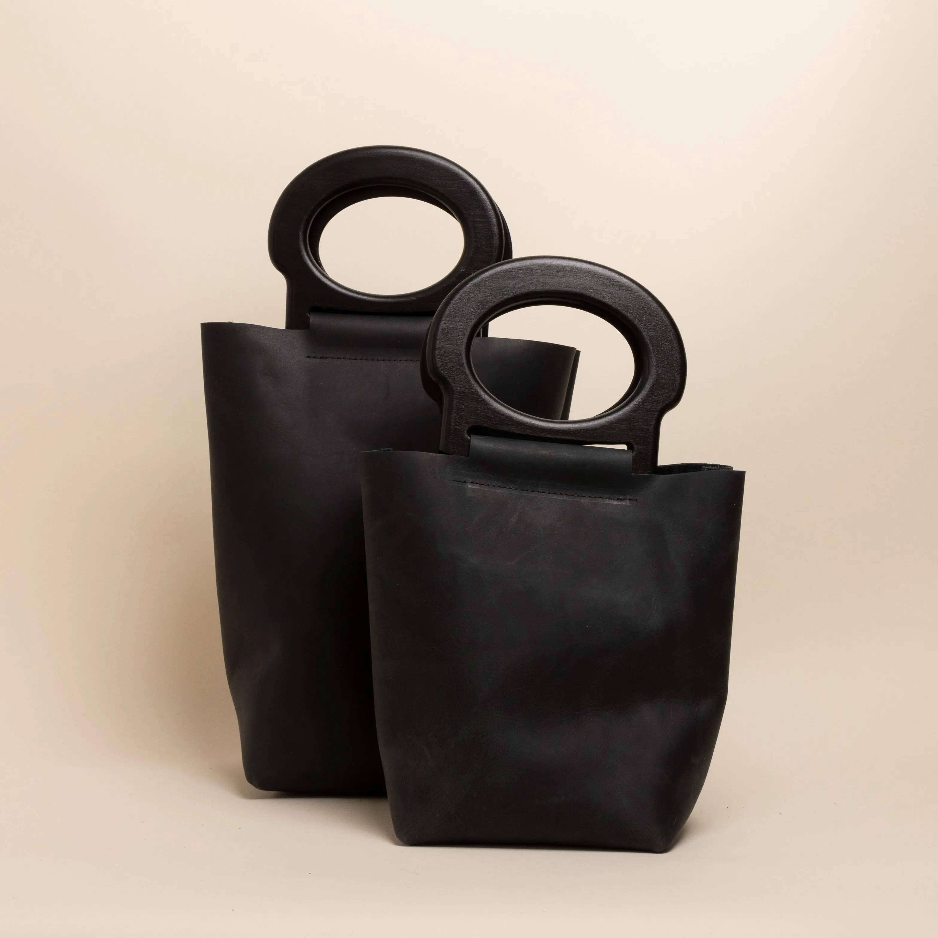 Mini Black/Black Cherry Picnic Tote