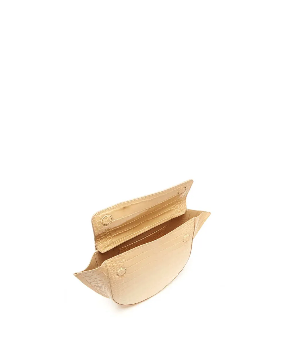 Mini Hortensia Crocodile Trapeze Bag in Desert Crocodile