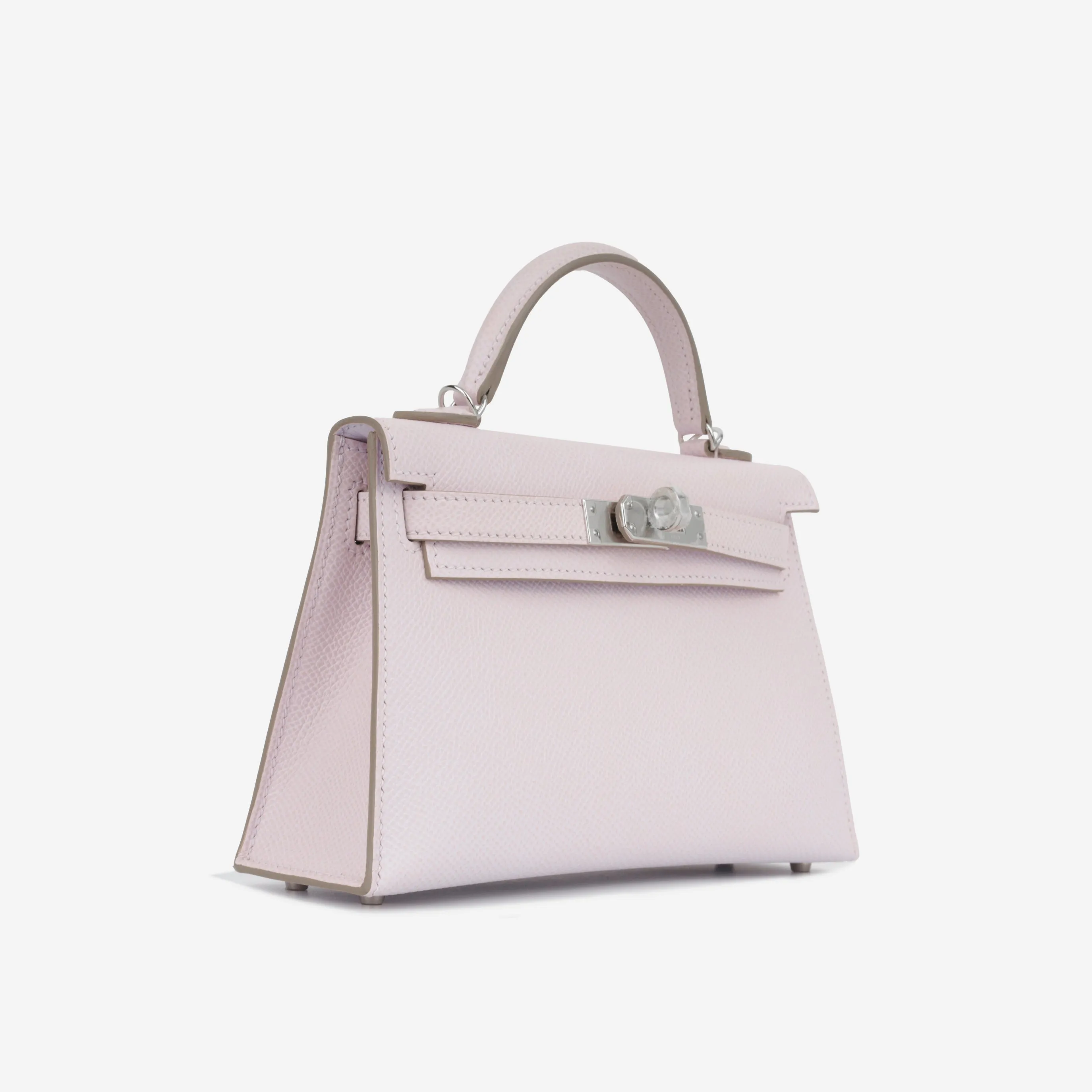 Mini Kelly - Mauve Pale Epsom