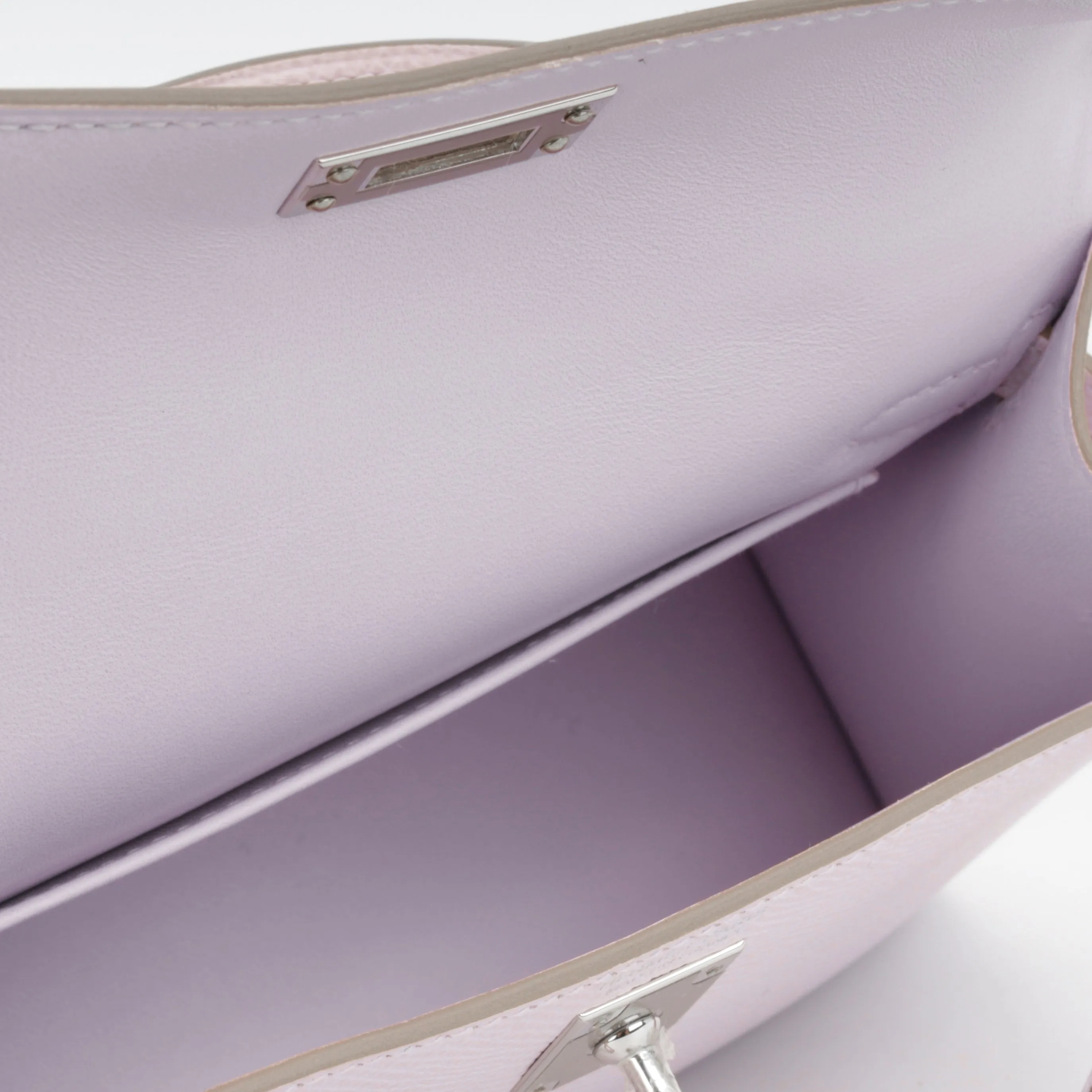 Mini Kelly - Mauve Pale Epsom
