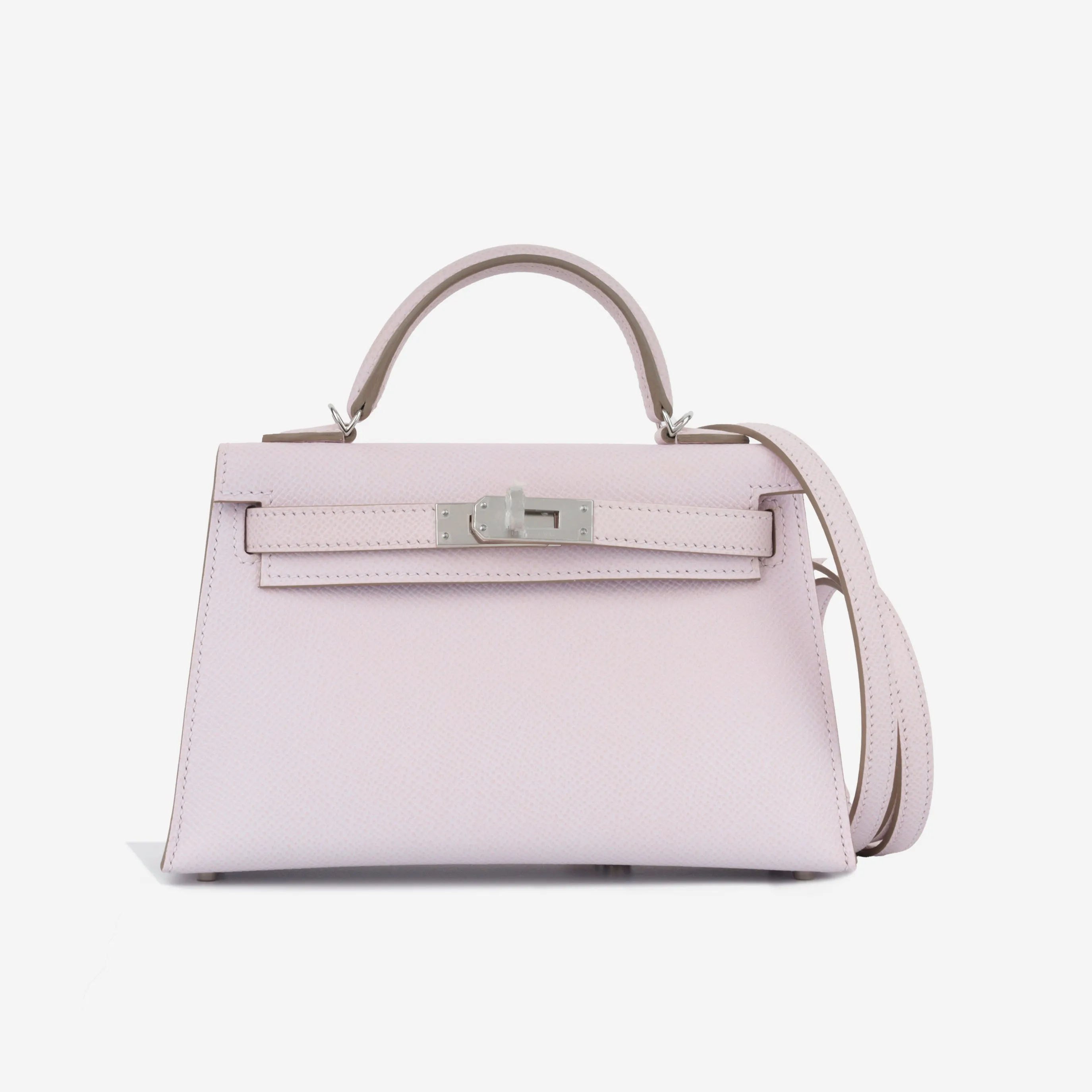 Mini Kelly - Mauve Pale Epsom
