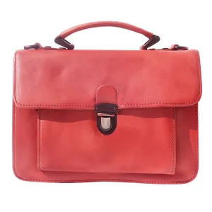 Mini vintage briefcase with two compartments and a front pocket