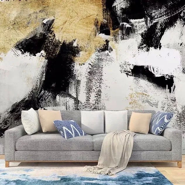 Modern Abstract Art Wallpaper Mural (㎡)