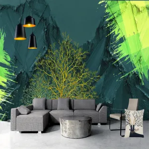 Modern Abstract Art Wallpaper Mural (㎡)