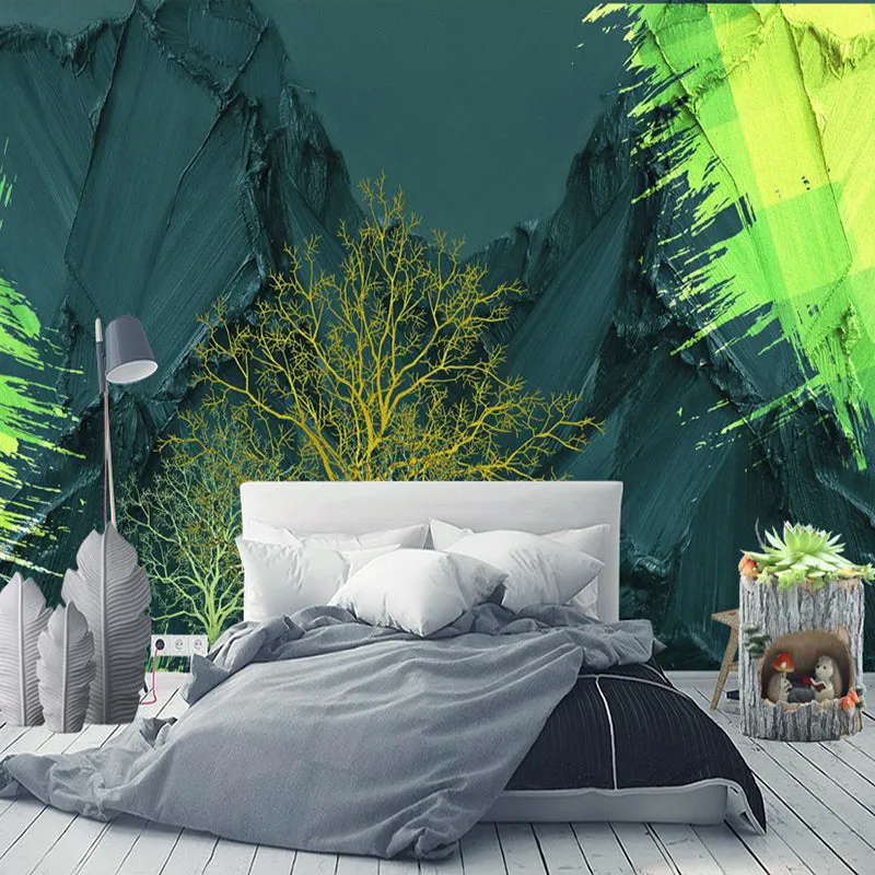 Modern Abstract Art Wallpaper Mural (㎡)