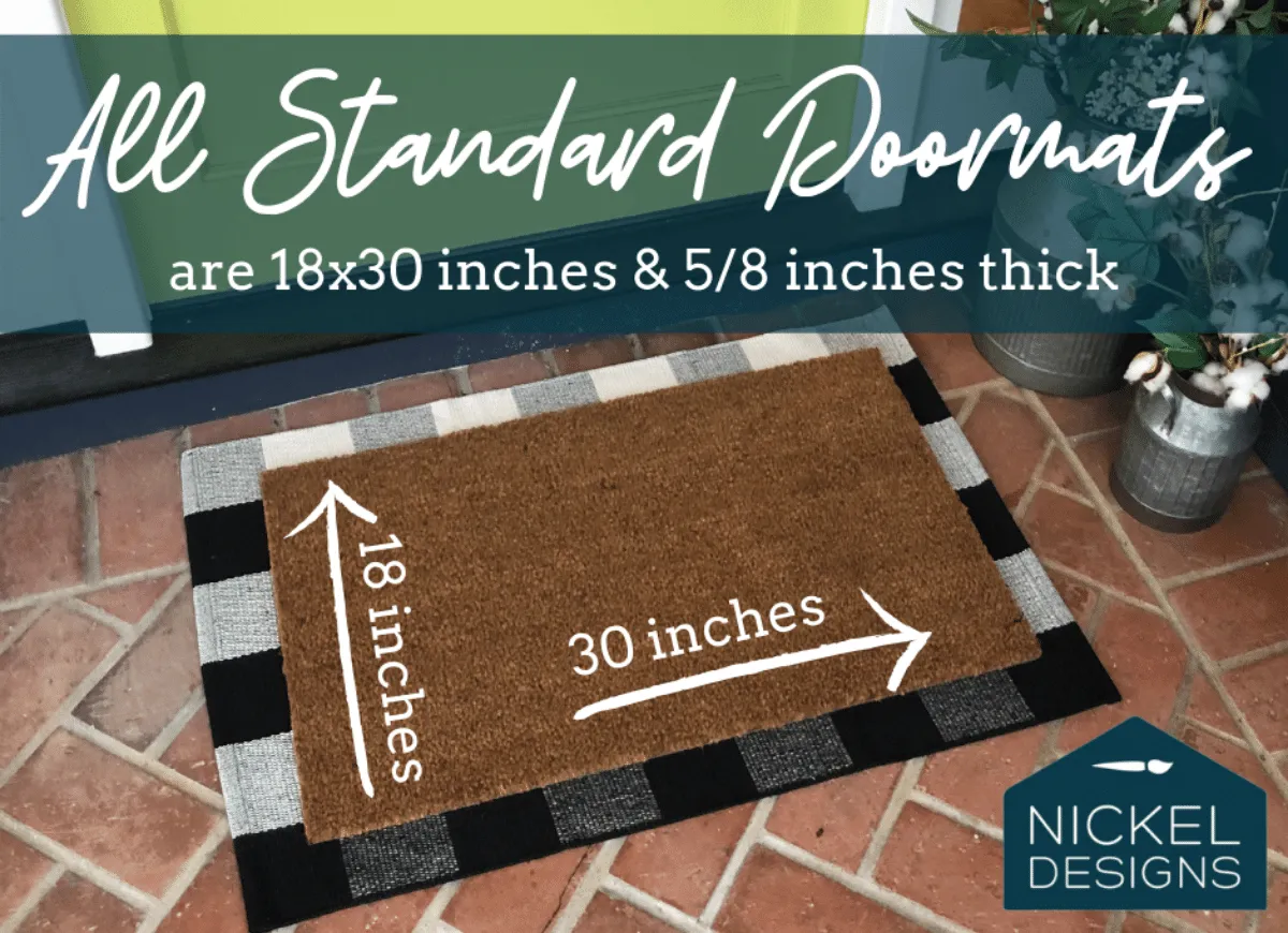 Modern Christmas Doormat